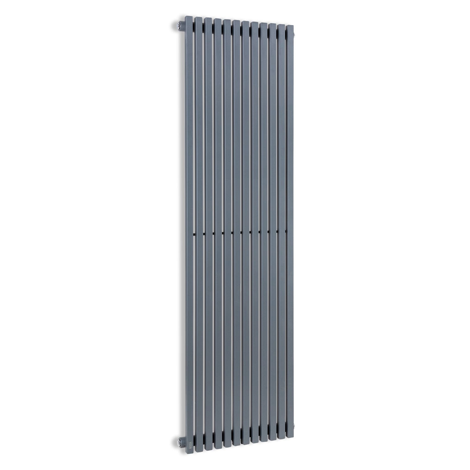 Delgado Radiateur à eau chaude 822W montage mural pour 20m² - Gris 160 x 45 cm