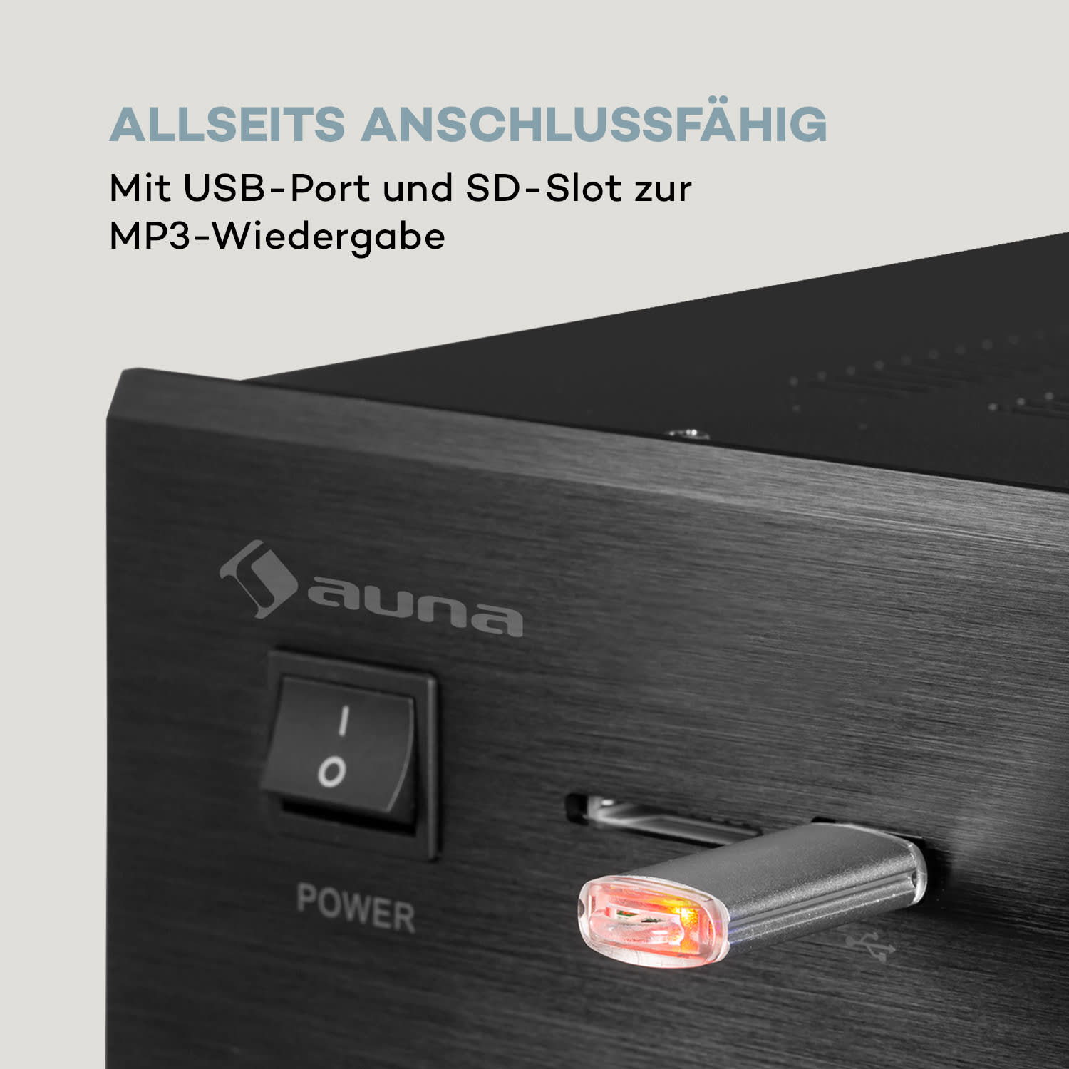 AMP 5100 BT Stereo-Verstärker 2x120 W + 3x50 W RMS BT