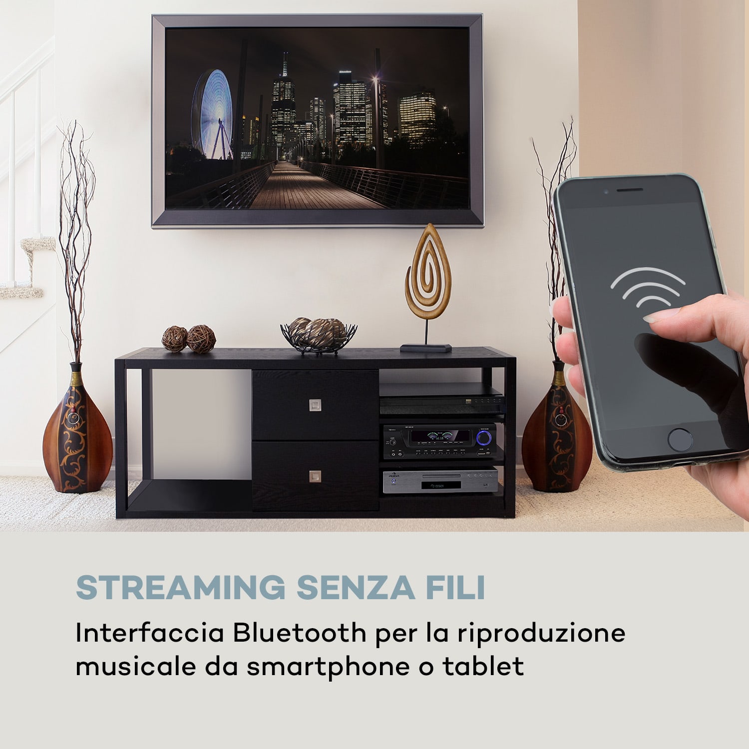 Amplificatore HiFi 5.0 AMP 3800 BT 2x120 W + 3x50 W RMS BT 