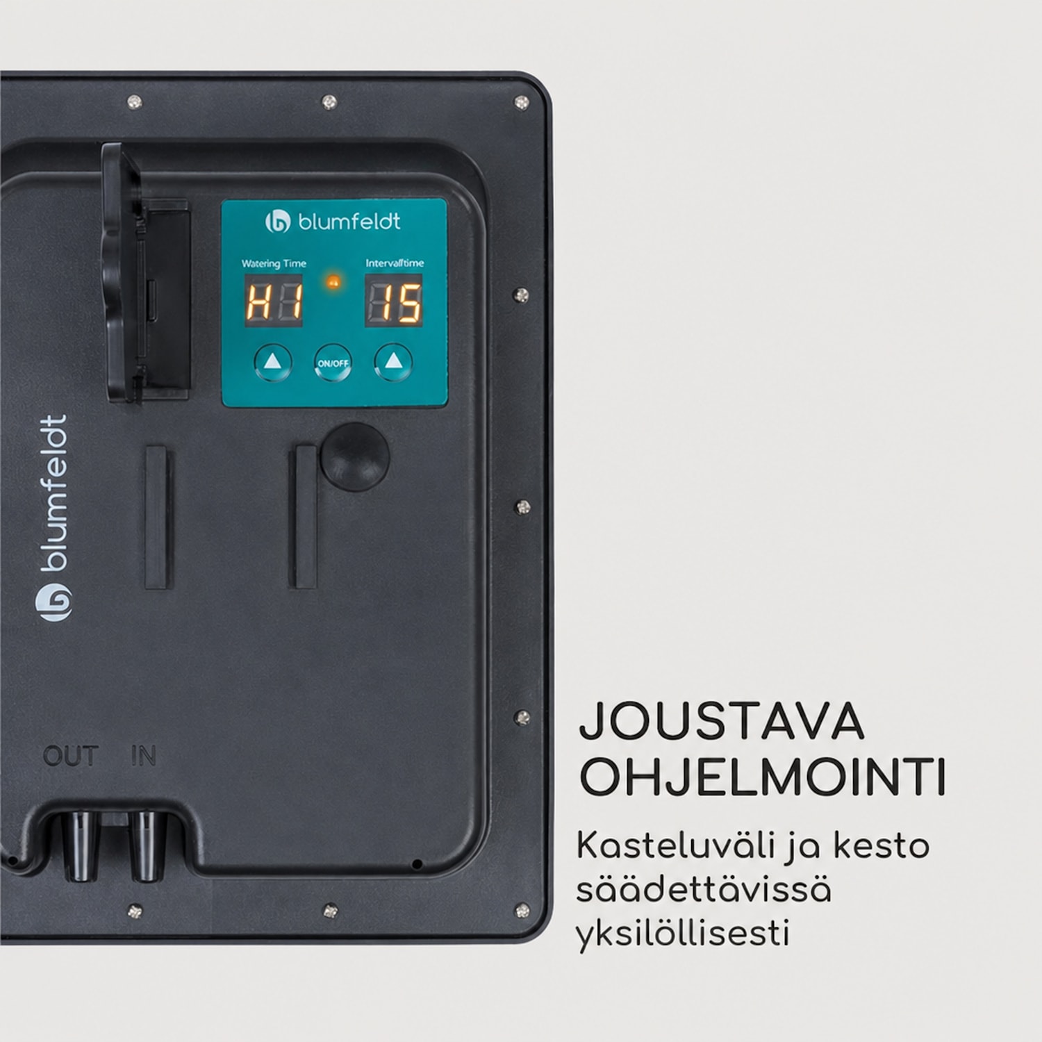 Greenkeeper Solar -kastelujärjestelmä aurinkokenno 1500 mAh 40 kasvia käyttö aurinkovoimalla