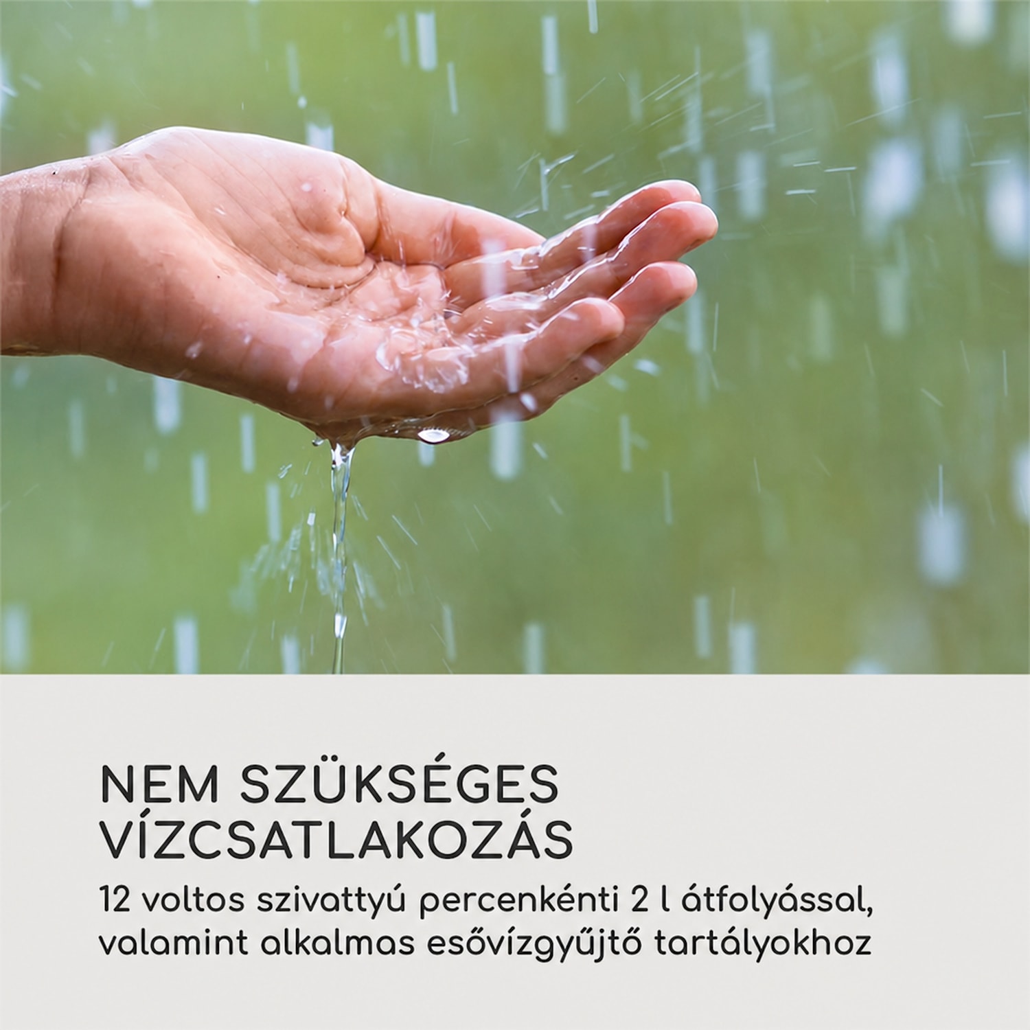 Greenkeeper Solar, öntözőrendszer, napelem, 1500 mAh, 40 növény Napergia-ellátás