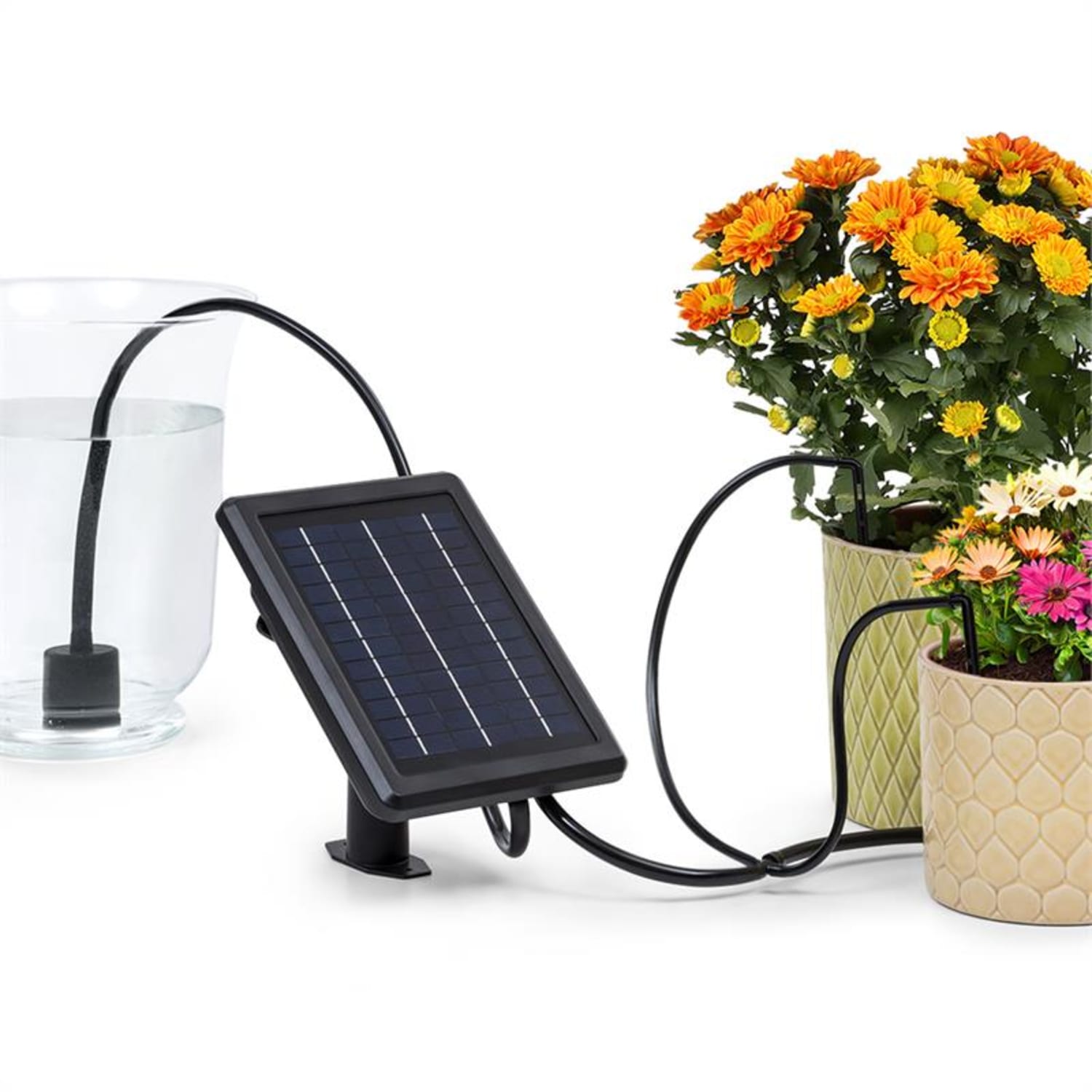 Greenkeeper Solar Irrigation System Solar Panel 1.500 mAh 40 Plants Solar powered