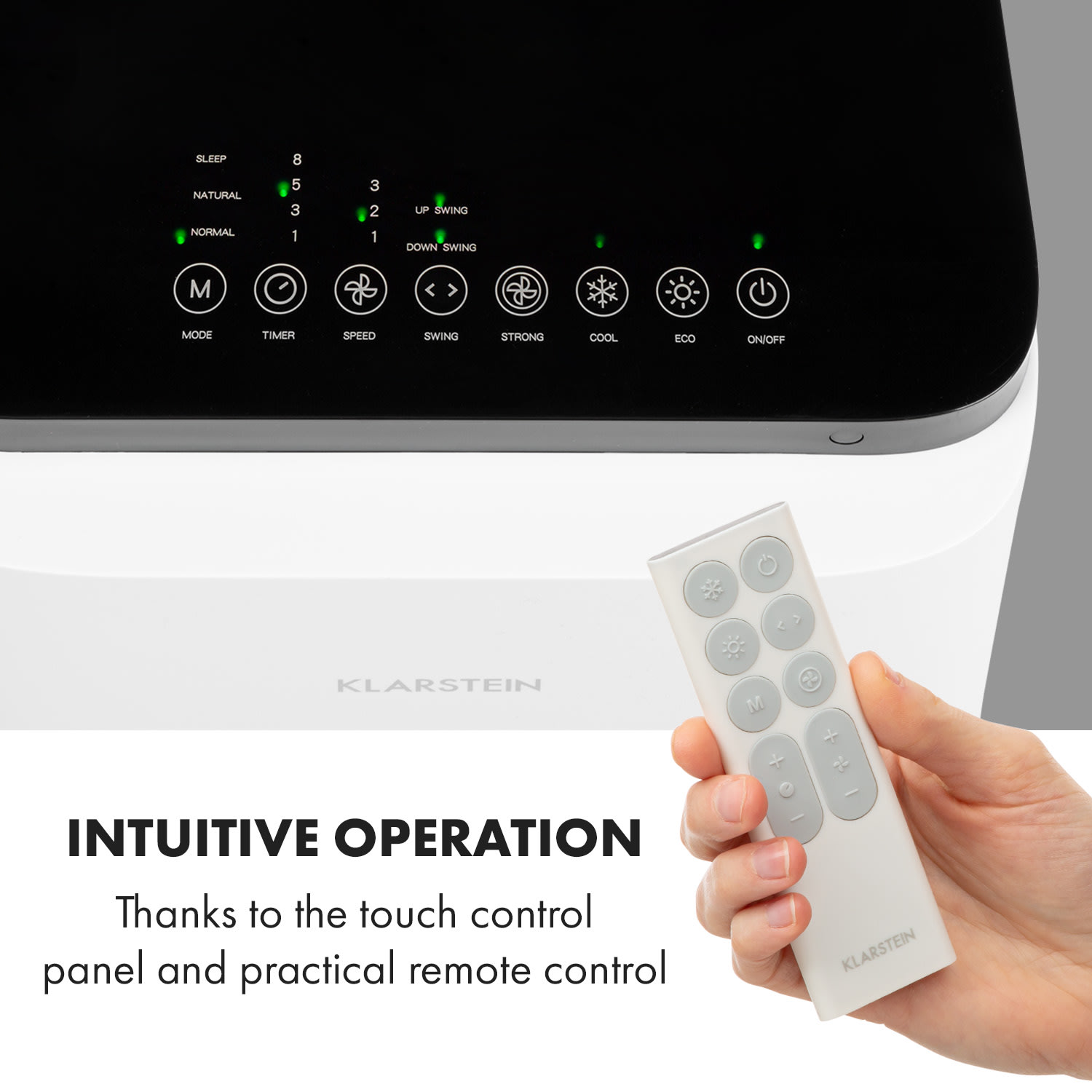 Windsurfer, léghűtő, 80 W, 8 órás időzítő, távirányító, fehér