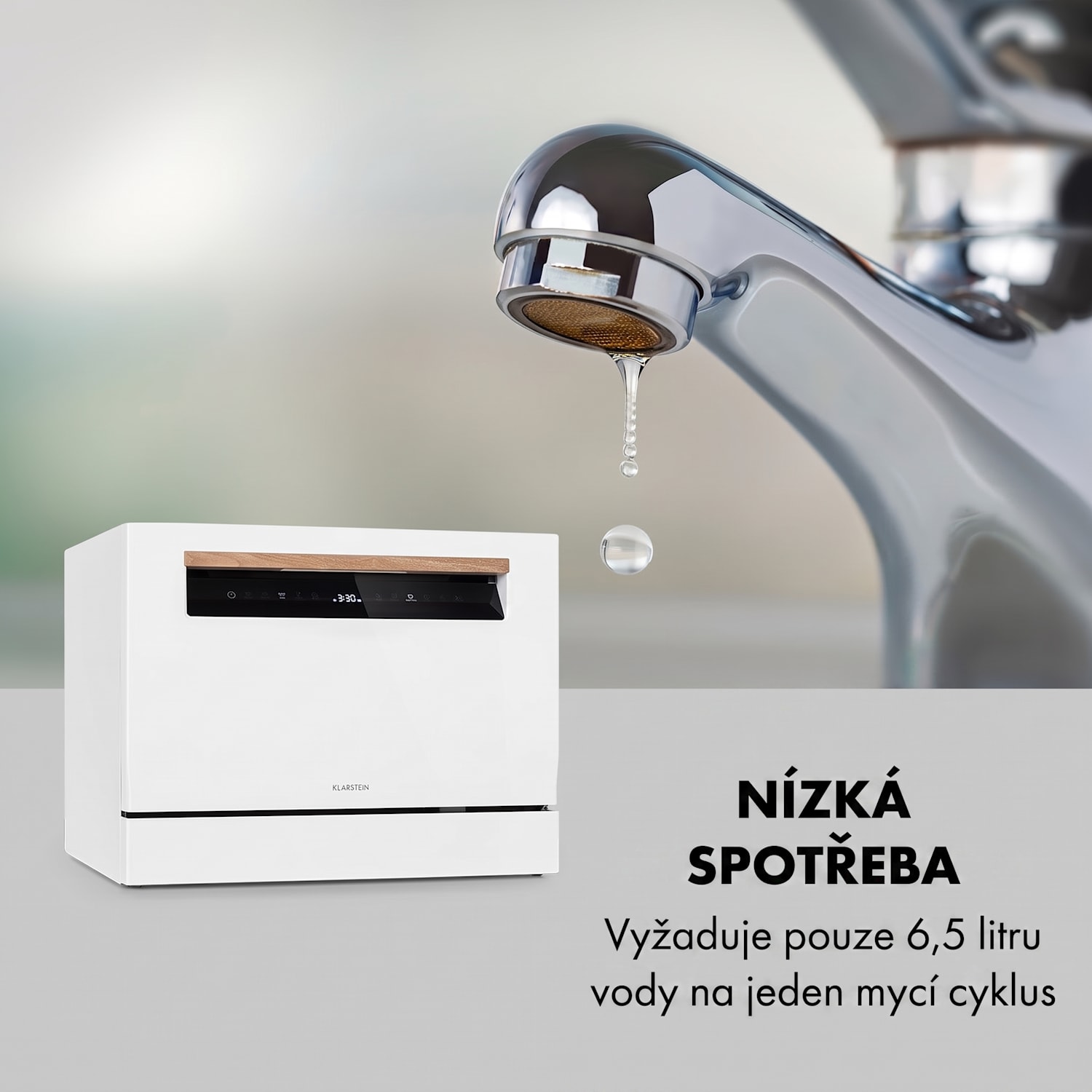 Lagoona, myčka nádobí, 6,5 l, 1380 W, energetická třída F, 6 sad nádobí, bílá 