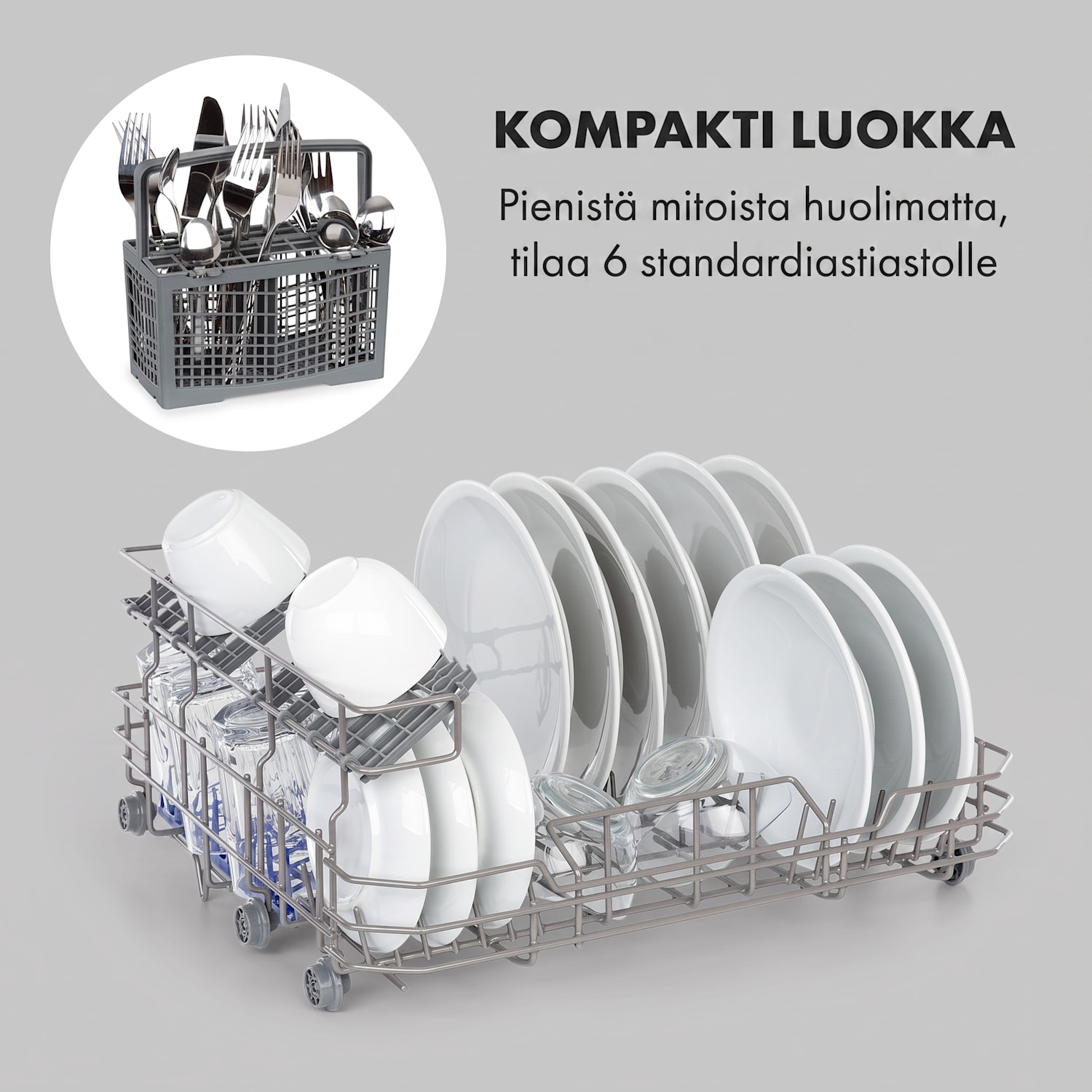 Lagoona astianpesukone 1380 W 6,5 l 6 astiastoa kosketus 