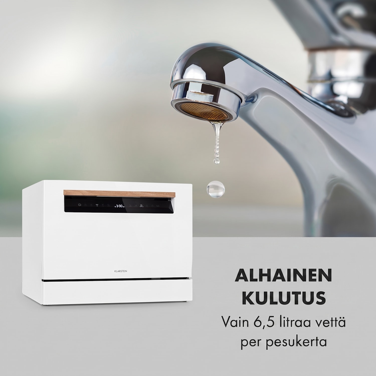 Lagoona astianpesukone 1380 W 6,5 l 6 astiastoa kosketus 