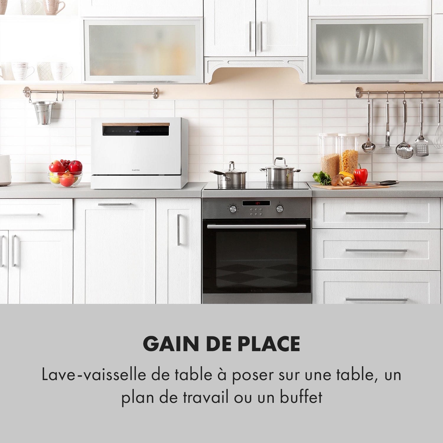 Lave-vaisselle Lagoona 1380W 6,5L 6 couverts Touch 