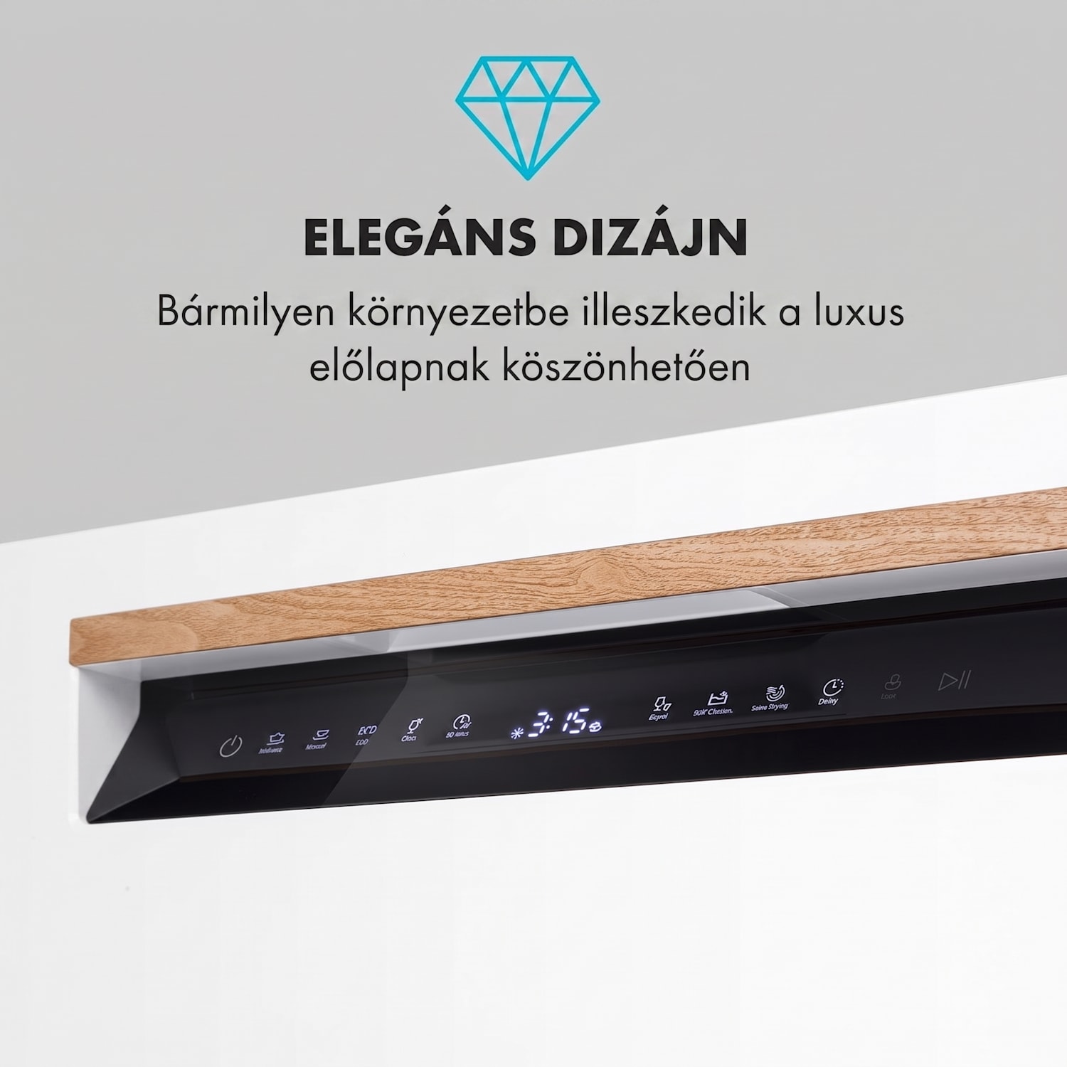 Lagoona, mosogatógép, 1380 W, 6,5L, 6 teríték, F energiahatékonysági osztály, fehér 