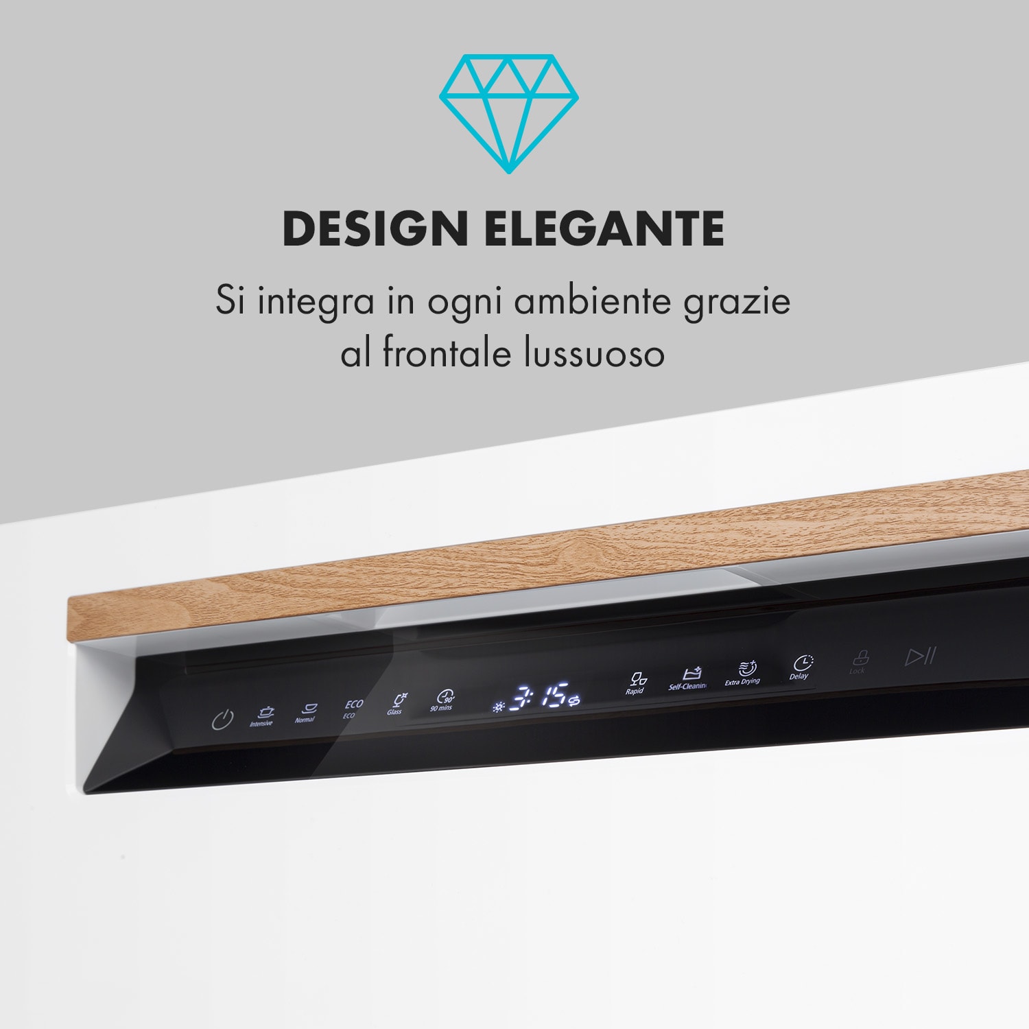 Lagoona - Lavastoviglie, 1380 W, 6,5 l, 6 coperti, touch 