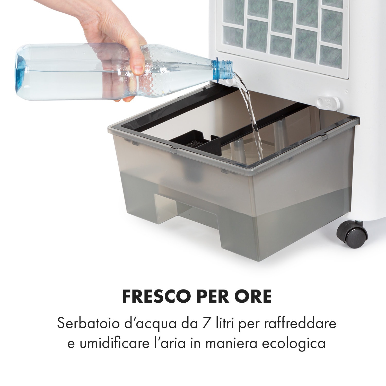 Townhouse Ventilatore Raffreddatore 7L 110W Telecomando 2 Siberini bianco Bianco