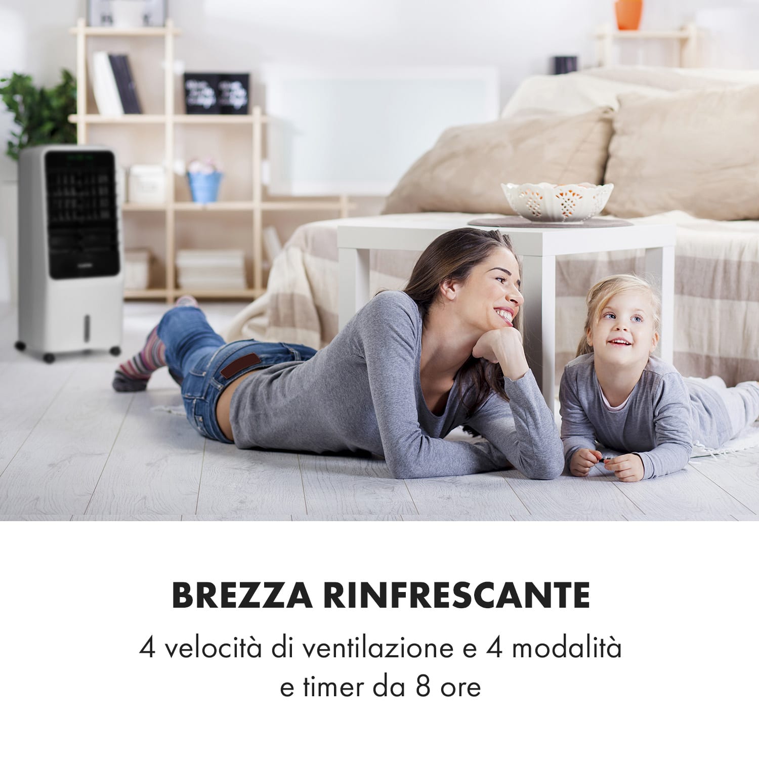 Townhouse Ventilatore Raffreddatore 7L 110W Telecomando Siberini grigio chiaro 