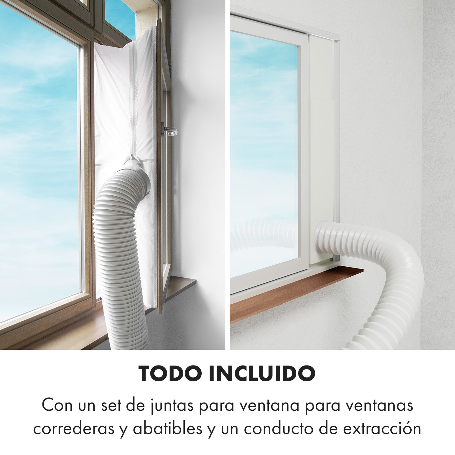 Acondicionador de aire móvil Iceblock Prosmart 9 9.000 BTU/ 2,6 kW caudal de aire 300 m³/h máx. app control blanco 9.000 BTU