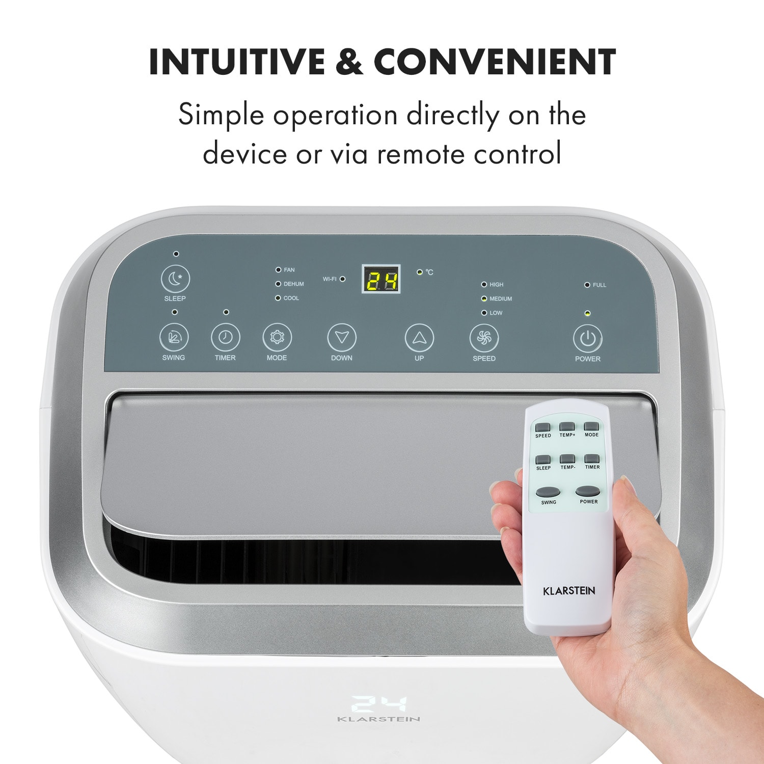 Iceblok Prosmart 9, mobilní klimatizace, 3 v 1, 9000 BTU, ovládání přes aplikaci, bílá 9.000 BTU