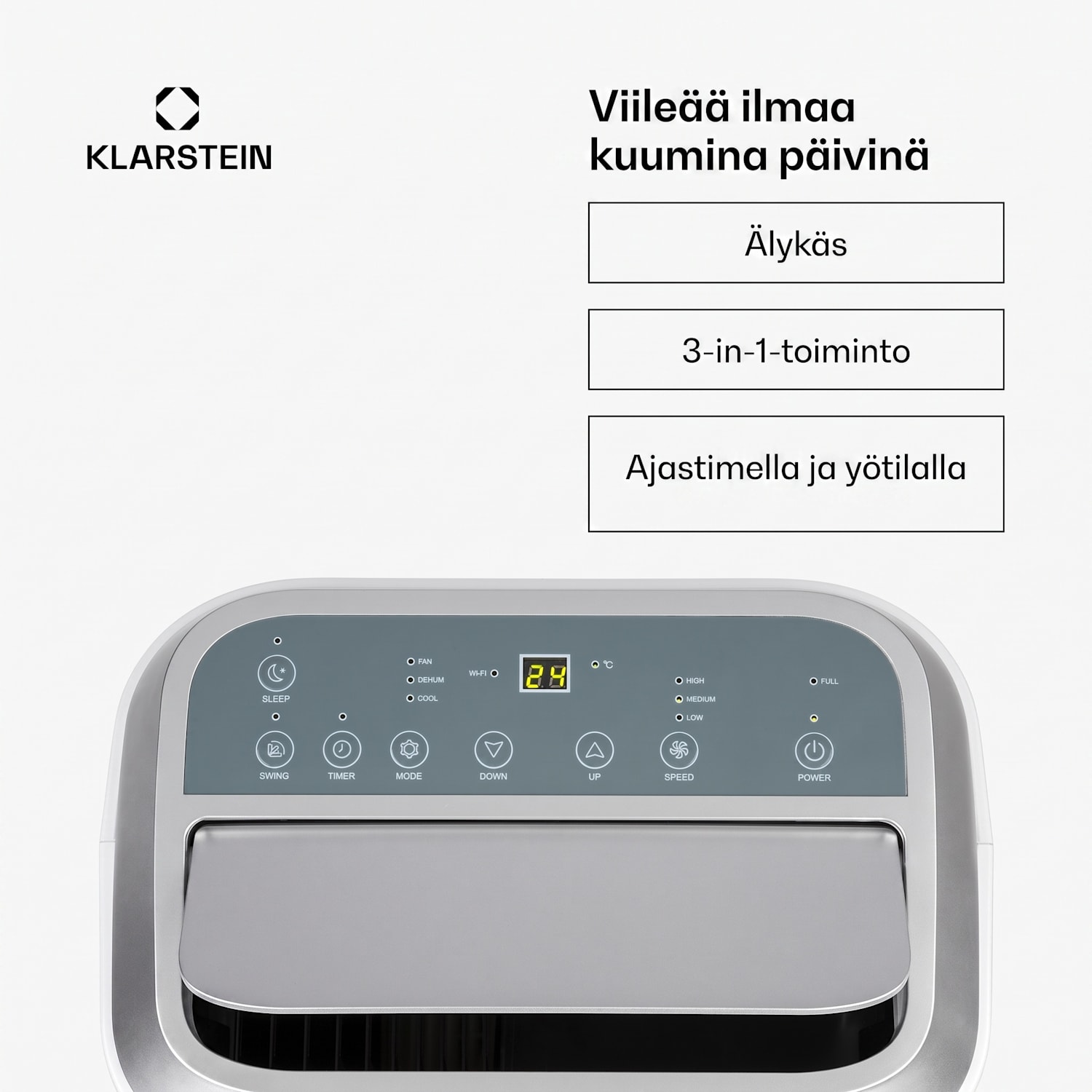 Iceblock Prosmart 12 siirrettävä ilmastointilaite 12 000 BTU/3,5 kW valkoinen 12.000 BTU | Kyllä