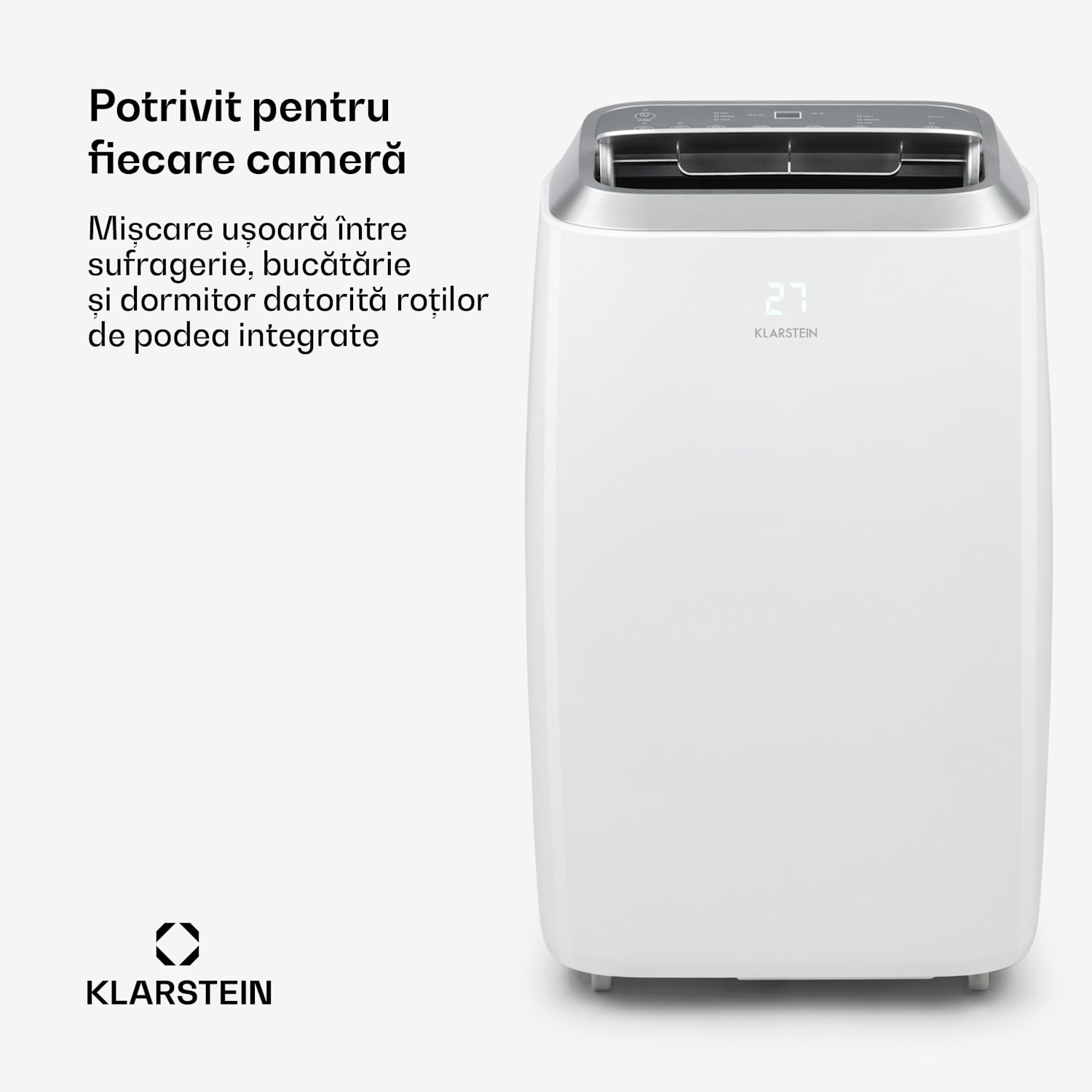 Iceblock Prosmart 12, aer condiționat portabil portabil, 3 în 1, 12000 BTU, control prin aplicație, alb 
