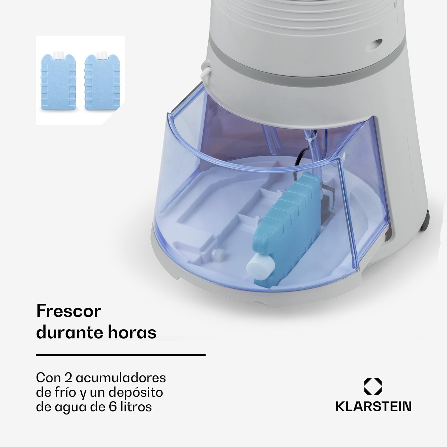 Skyscraper Ice enfriador de aire 4 en 1 ventilador 210 m³/h 30 W oscilación mando a distancia móvil 