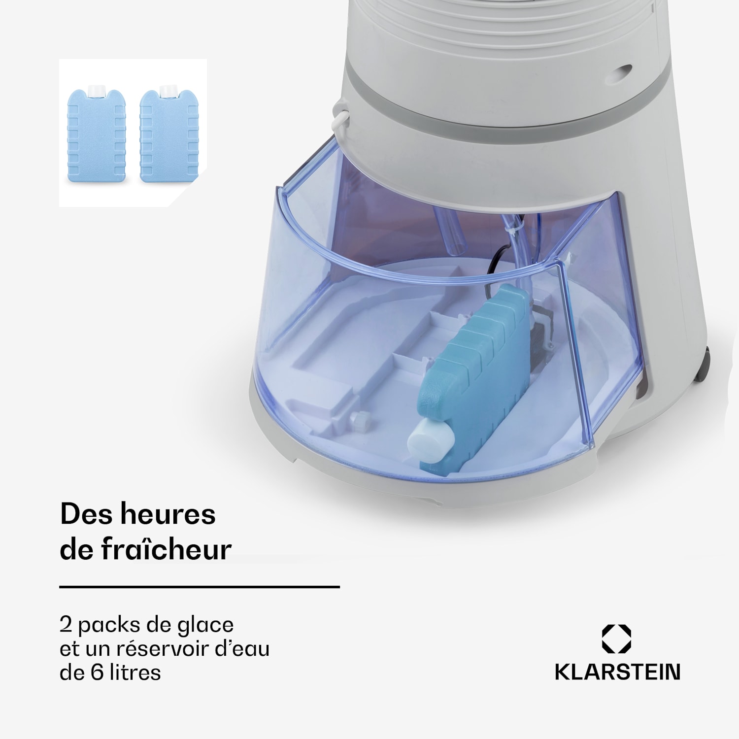 Skyscraper Ice 4-in-1 Rafraîchisseur d'air et  Ventilateur 180 m³/h 30 W Oscillation mobile Télécommande 180 m³/h | Non | Gris