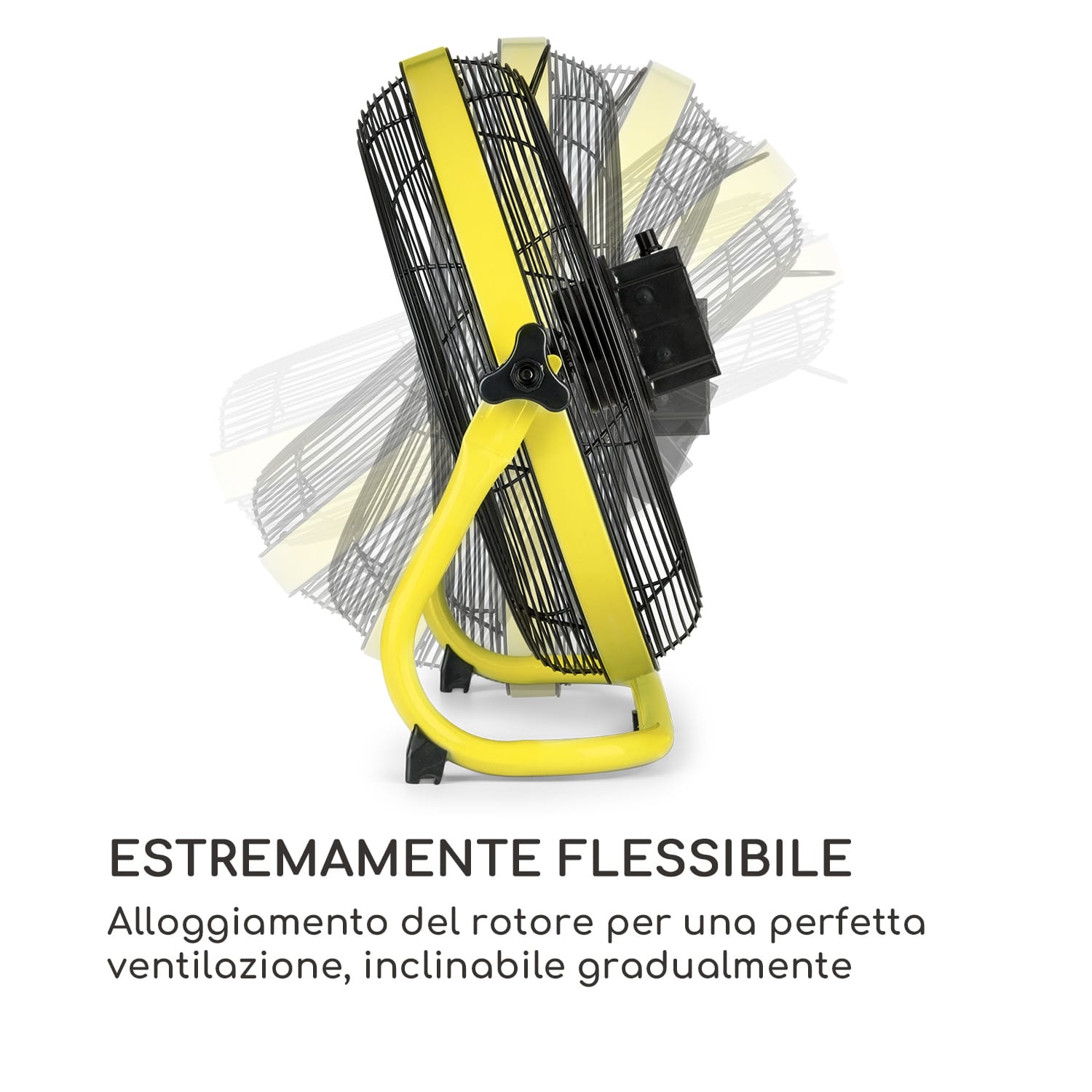 Wintergarden Ventilatore da Pavimento  16" Batteria 43W USB 45 dB giallo Giallo