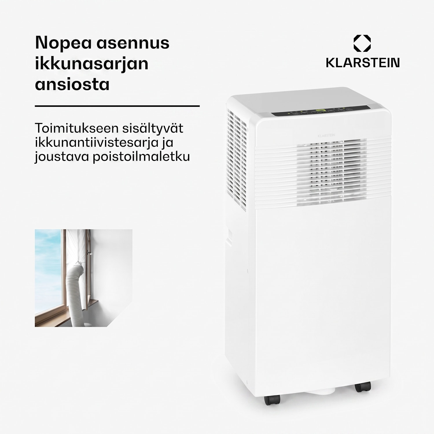 Iceblock Ecosmart 7 siirrettävä ilmastointilaite 7000 BTU/2,1 kW valkoinen 7.000 BTU | Kyllä