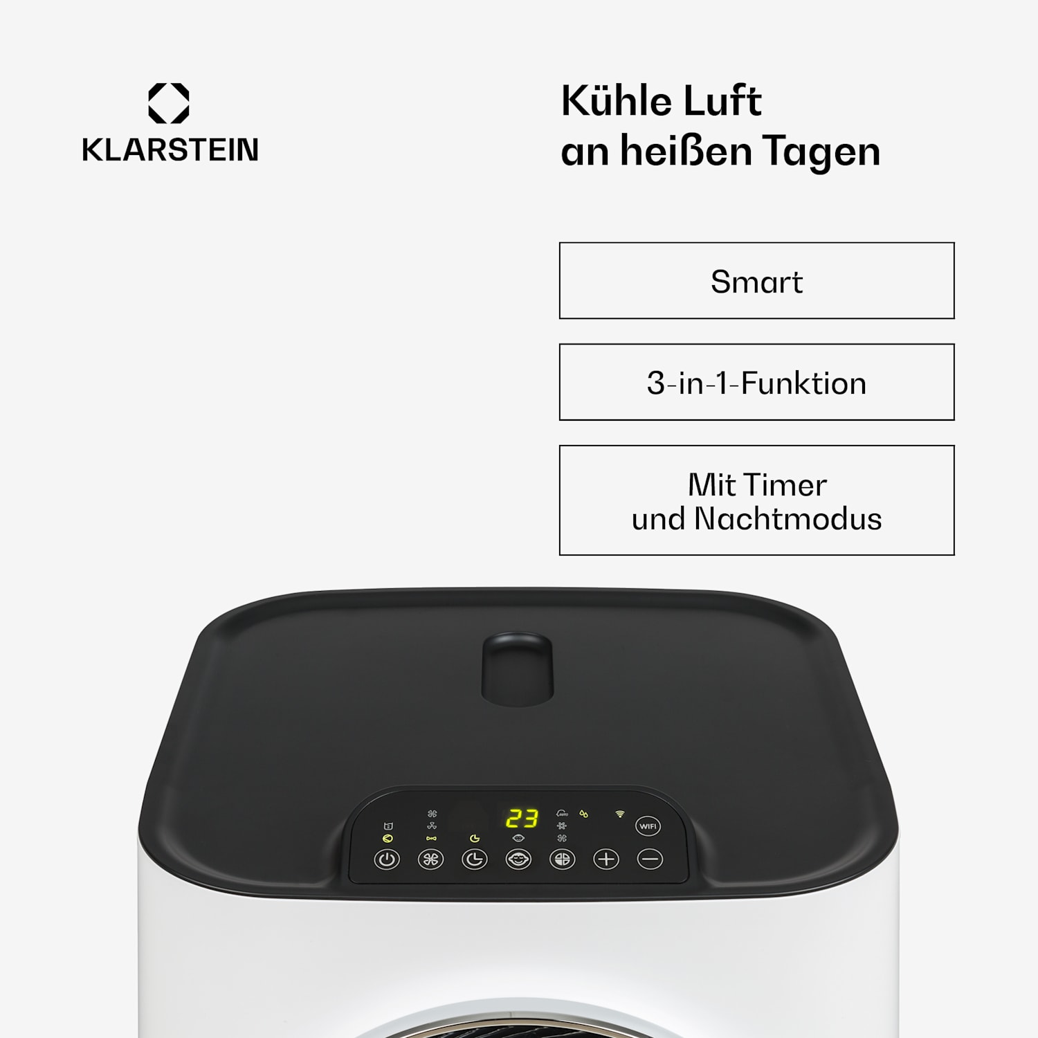 Klarstein Kraftwerk Smart 12K Klimaanlage 3-in-1 12000 BTU App 12.000 BTU | Weiß