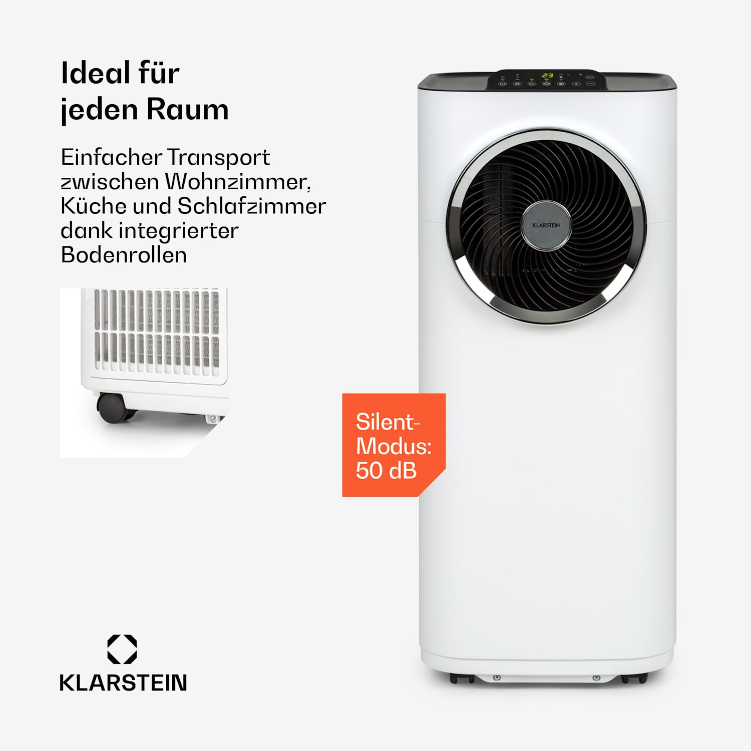 Klarstein Kraftwerk Smart 12K Klimaanlage 3-in-1 12000 BTU App 12.000 BTU | Weiß