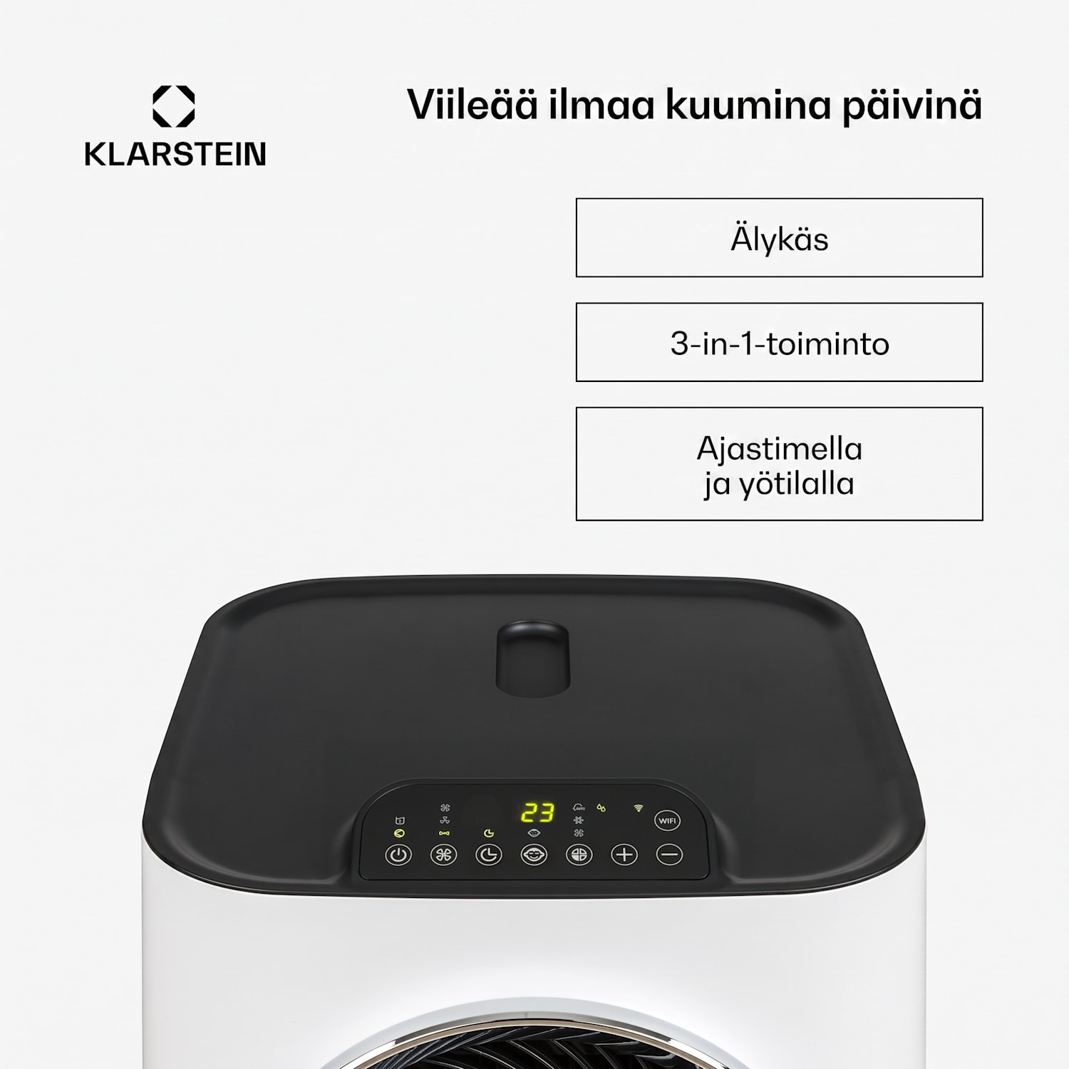 Kraftwerk Eco Smart 10K ilmastointilaite 3 in 1 10000 BTU sovelluksen kautta ohjaus kaukosäädin 10.000 BTU | Valkoinen