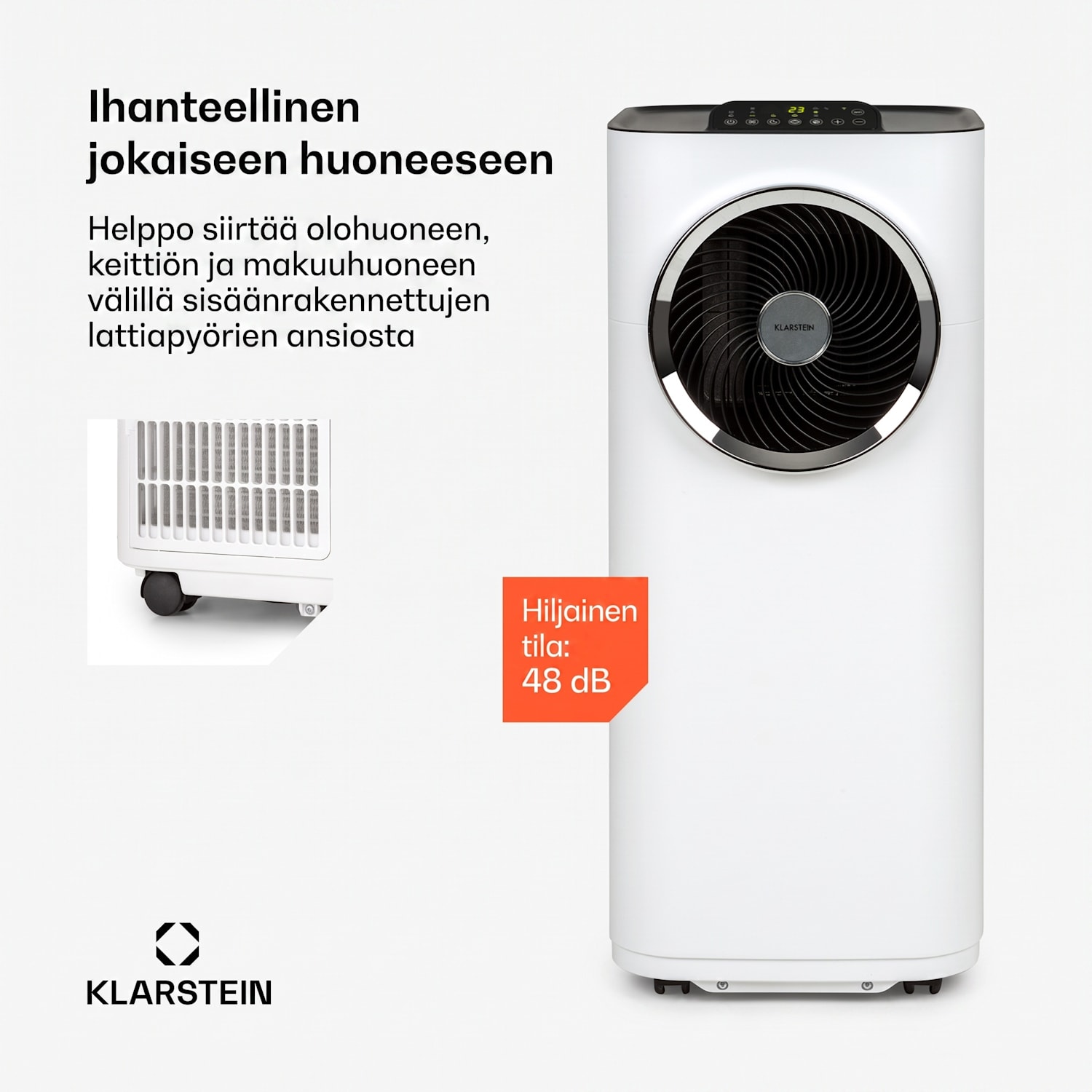 Kraftwerk Eco Smart 10K ilmastointilaite 3 in 1 10000 BTU sovelluksen kautta ohjaus kaukosäädin 10.000 BTU | Valkoinen