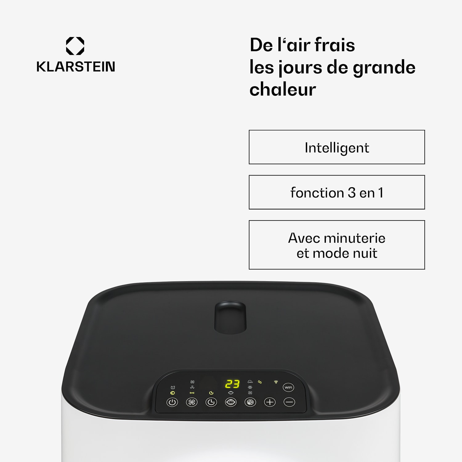 Kraftwerk Smart 10K Climatiseur 3-en-1 10000 BTU Contrôle par application Télécommande 10.000 BTU | Blanc