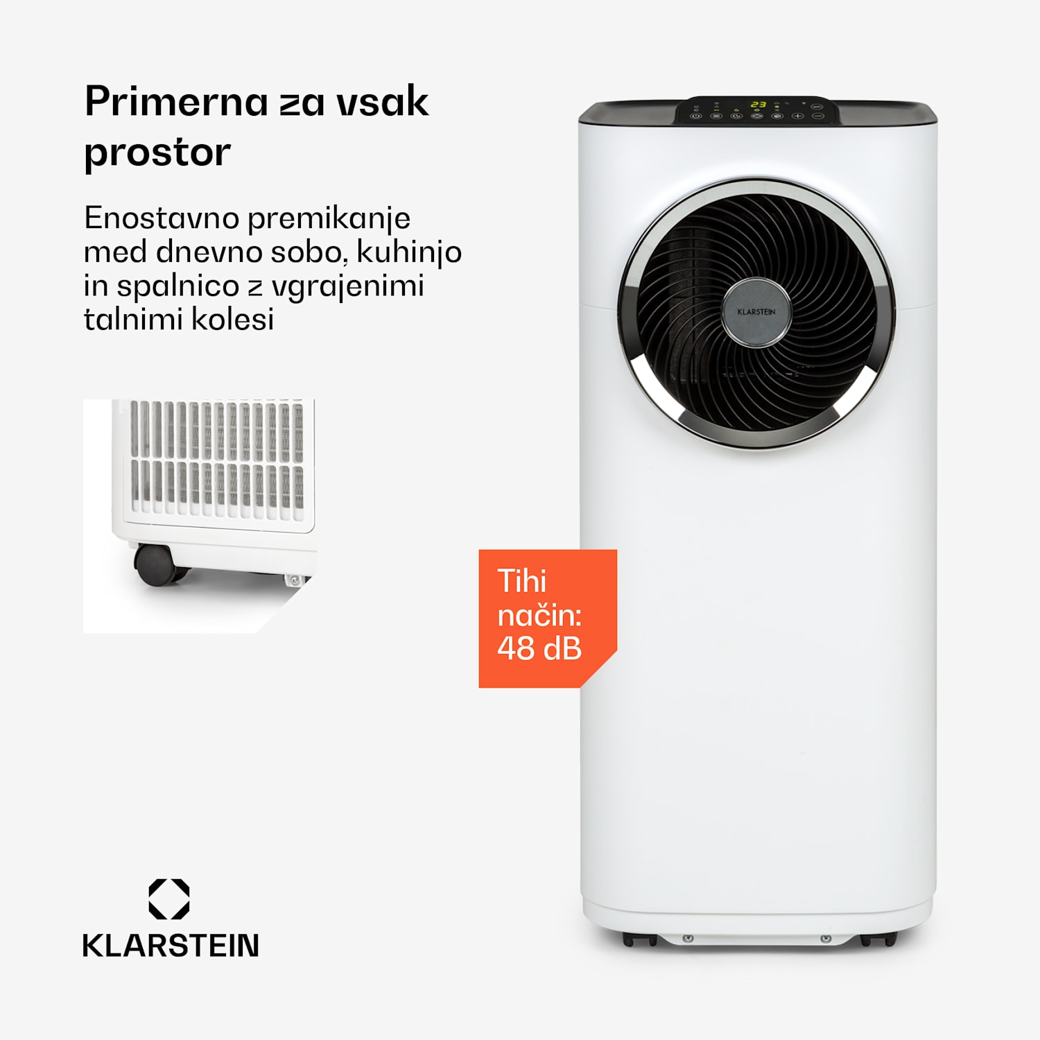 Kraftwerk Smart 10K, klimatska naprava, 10.000 BTU, krmiljenje z aplikacijo, bela barva 10.000 BTU | Bela