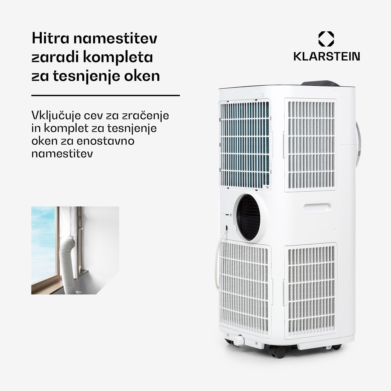 Kraftwerk Smart 10K, klimatska naprava, 10.000 BTU, krmiljenje z aplikacijo, bela barva 10.000 BTU | Bela