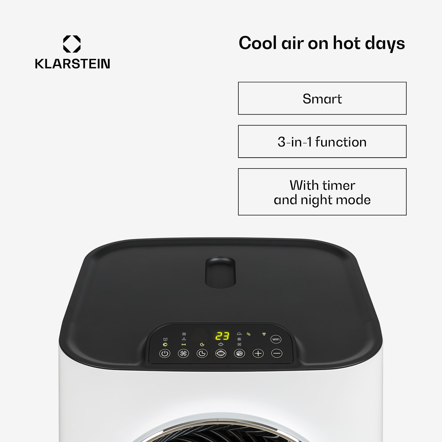 Kraftwerk Smart 10K airco 3-in-1 10000 BTU app-bediening afstandsbediening 10.000 BTU | Wit