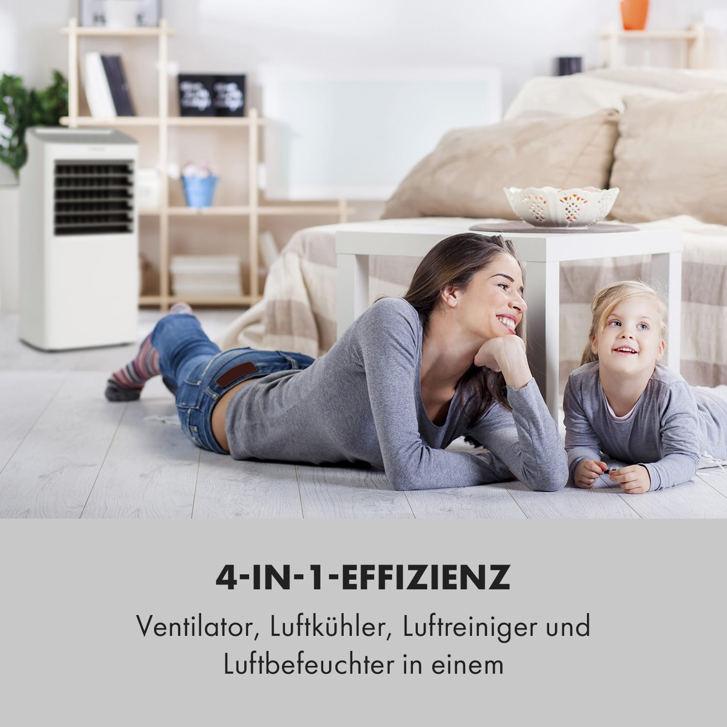 Coldplayer 4-in-1 Luftkühler 384 m³/h 68 W 10 Ltr Fernbedienung mobil Weiß