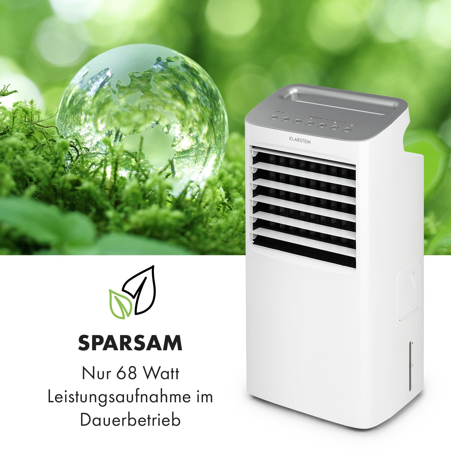 Coldplayer 4-in-1 Luftkühler 384 m³/h 68 W 10 Ltr Fernbedienung mobil Weiß