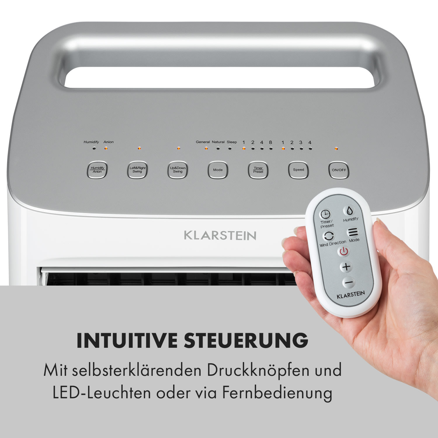Coldplayer 4-in-1 Luftkühler 384 m³/h 68 W 10 Ltr Fernbedienung mobil Weiß