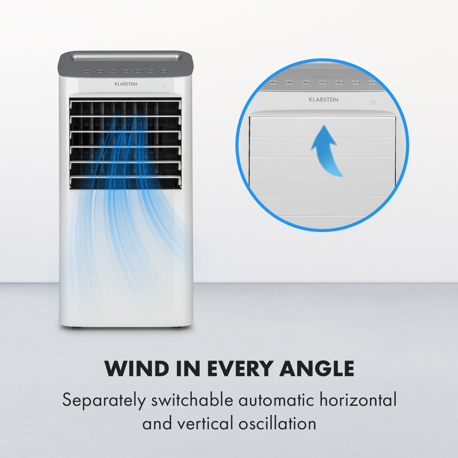 Coldplayer, răcitor de aer, 4 în 1, 68 W, 384 m³ / h, 4 flux de aer, alb 