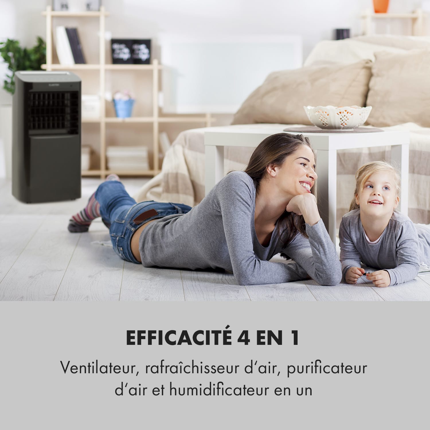 Coldplayer luchtkoeler 4-in-1 68W 384m³/h 4 windkrachten zwart 