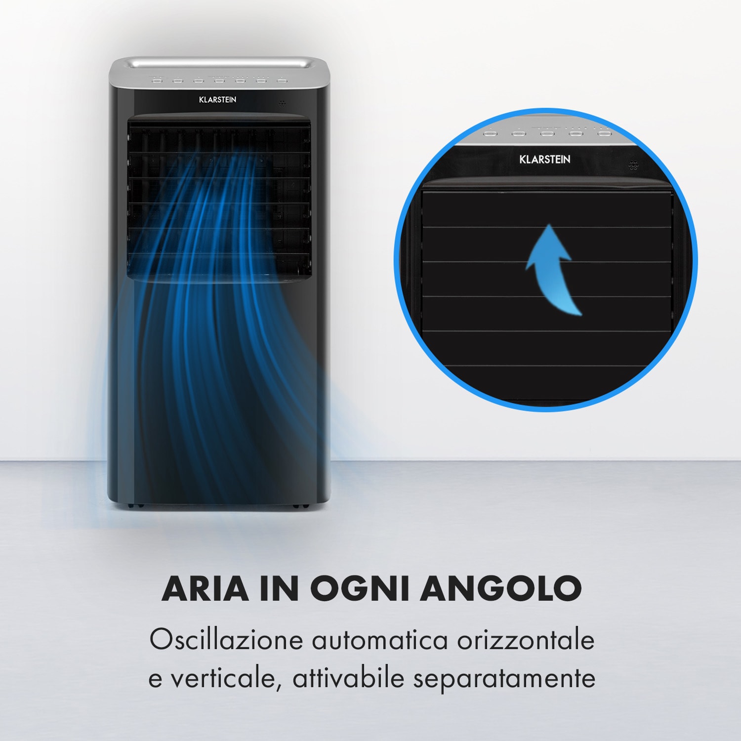 Coldplayer Raffrescatore Evaporativo 4in1 68W 384m³/h 4 Velocità nero 