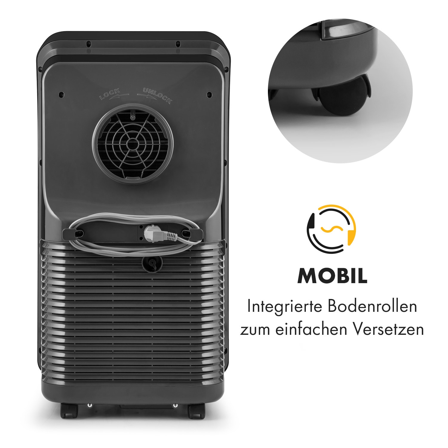 Metrobreeze New York 7k mobile Klimaanlage 2,05kW 7000BTU EEC A Fernbedienung 