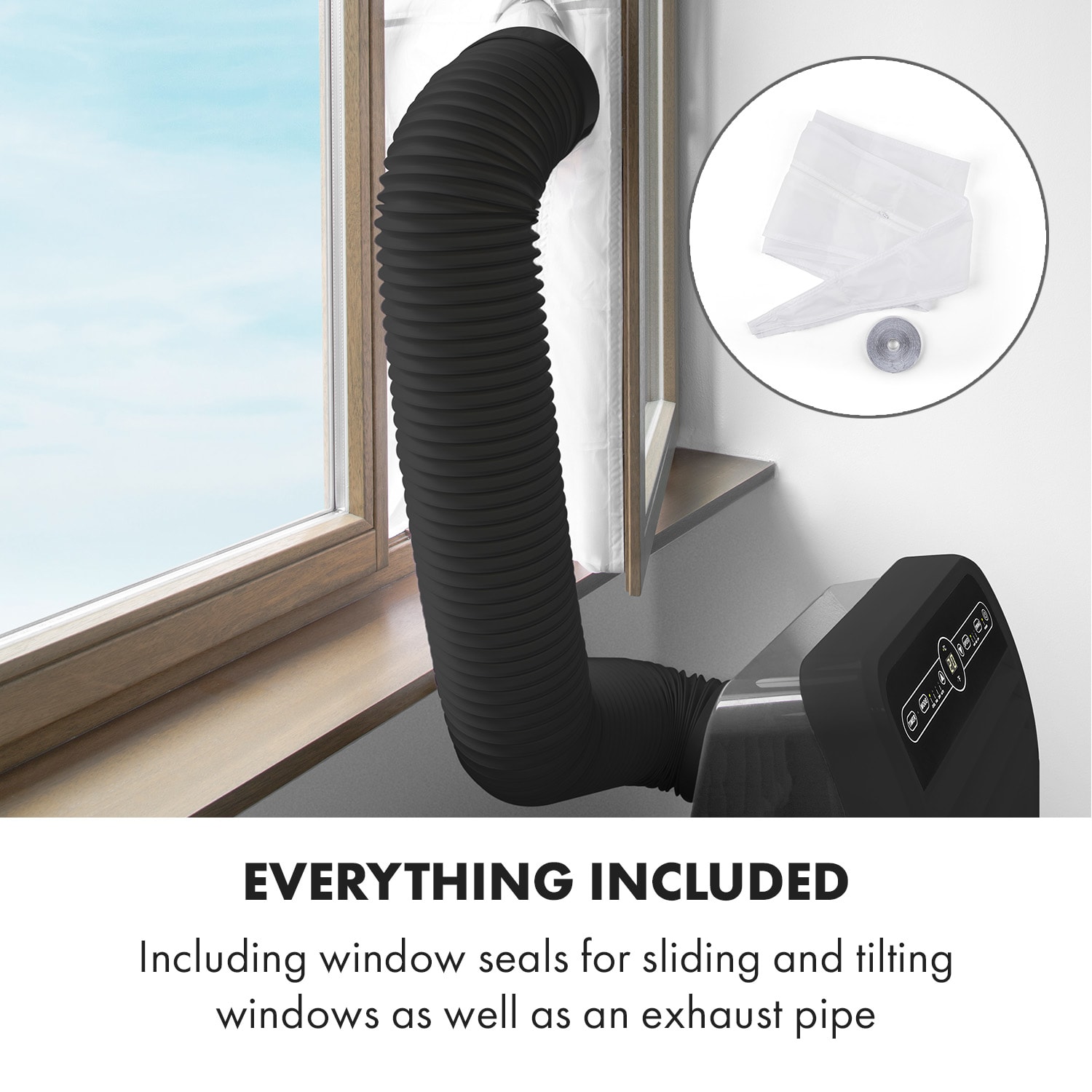 Metrobreeze, New York, 7k, mobil klíma, 2,05kW, 7000BTU, EEC, A, fekete