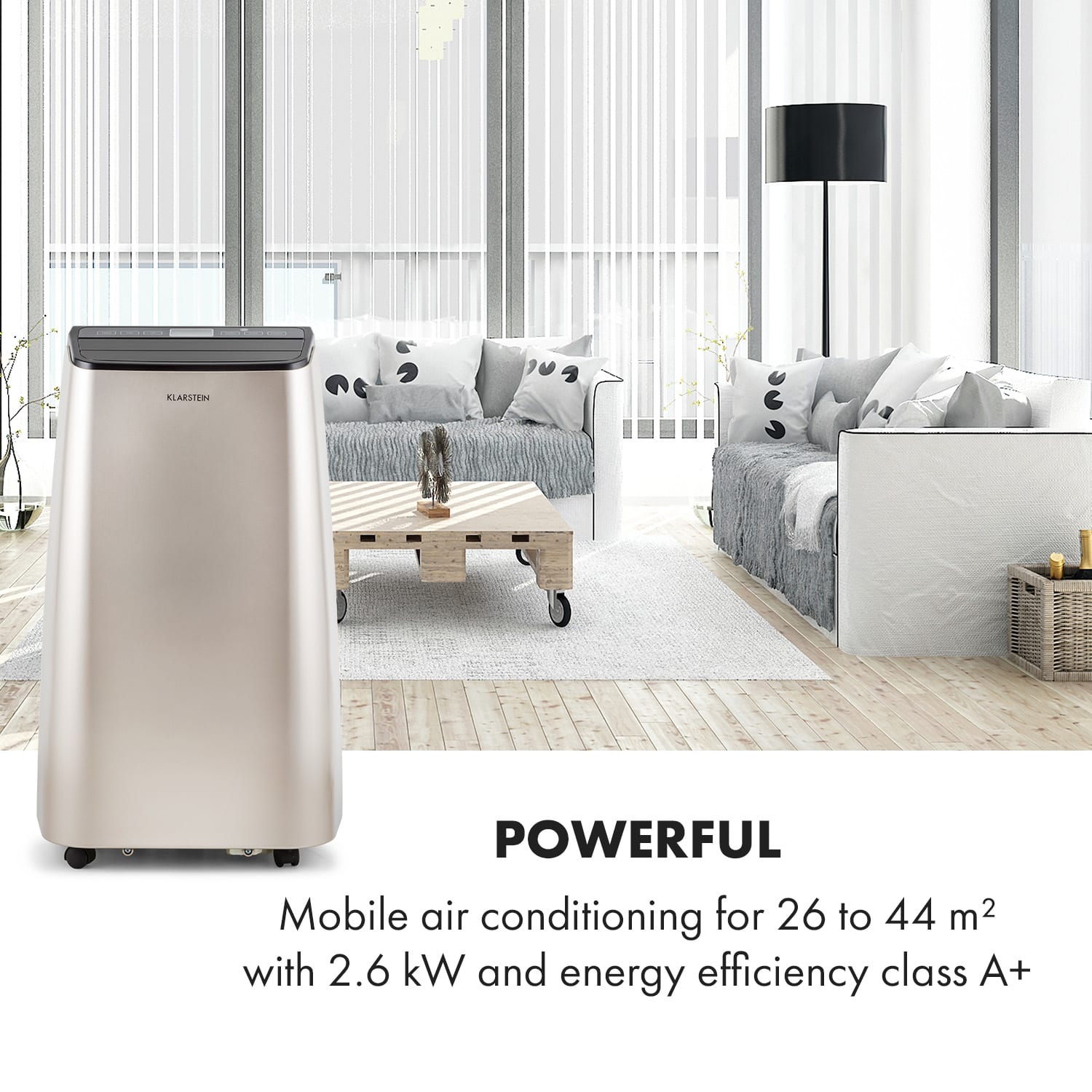 Metrobreeze Paris A, мобилен климатик, 2.6kW, 9000BTU, EEC, A 