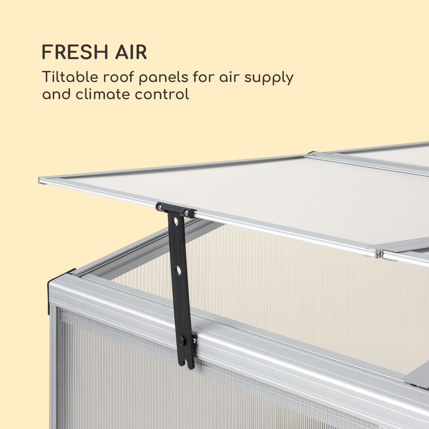 High Grow Advanced, vyvýšený záhon se střechou, 120x95x100cm, 540l, ocel, antracitový 