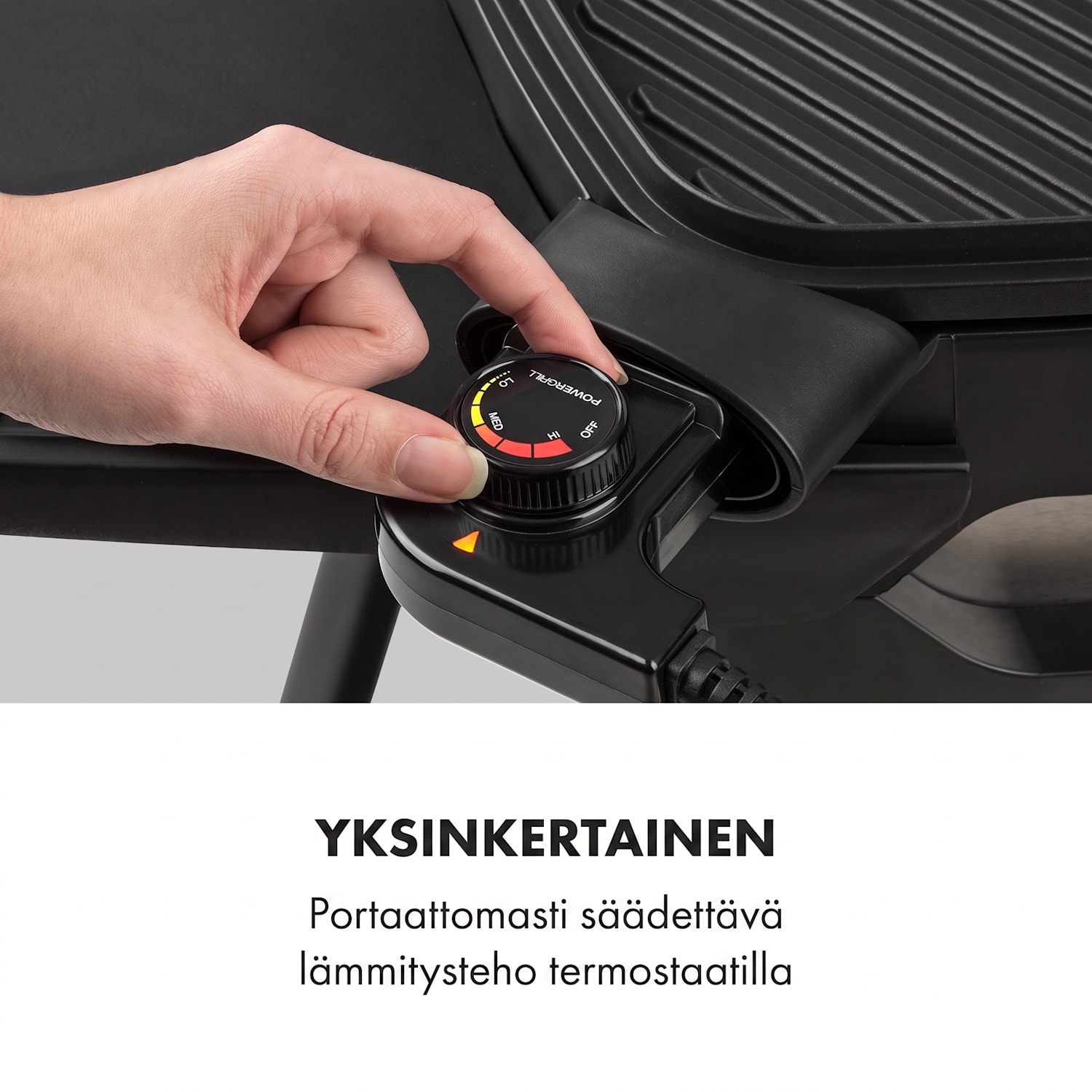 Gatsby sähkögrilli 2000 W tarttumaton grillauspinta sivupöydät musta Musta