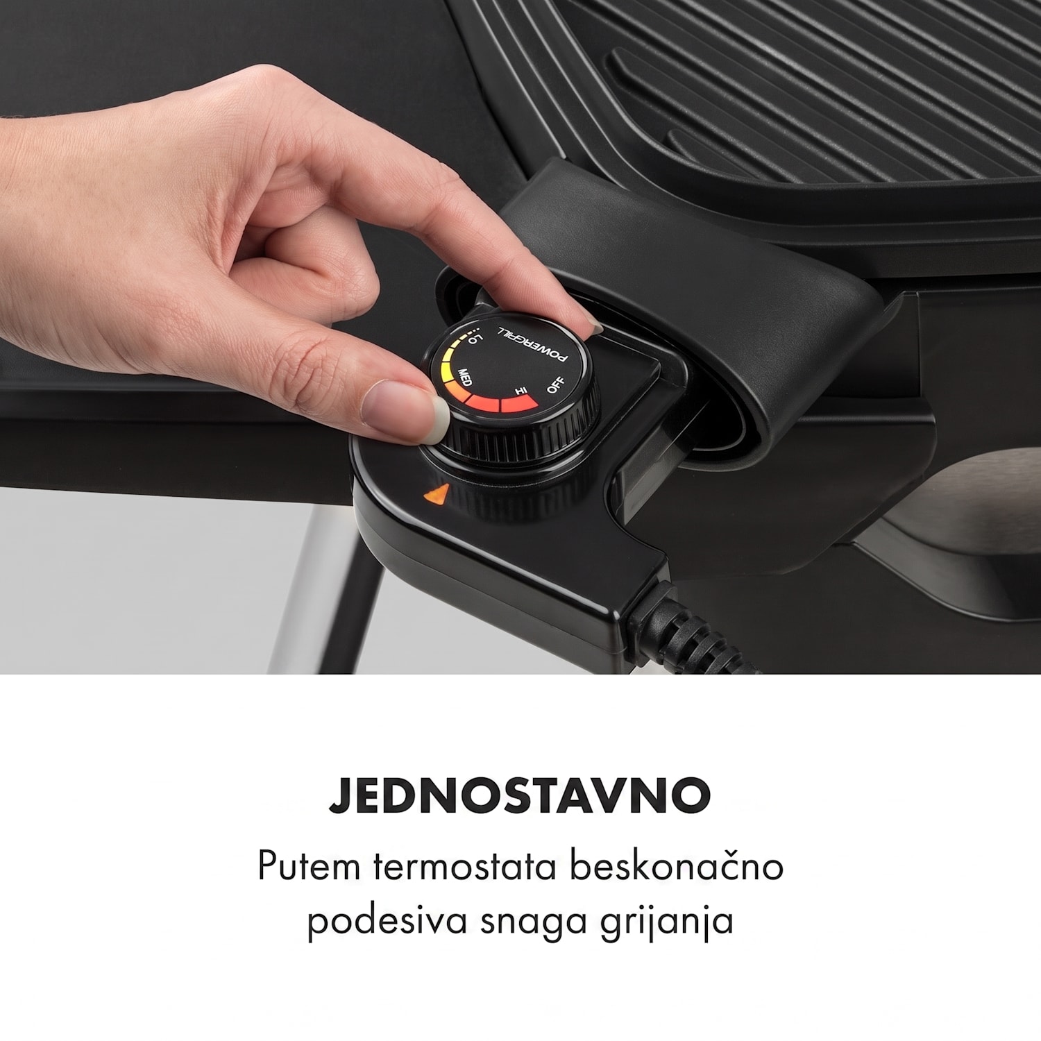 Gatsby, električni roštilj, 2000 W, neljepljiva površina roštilja, bež / crna Pijesak