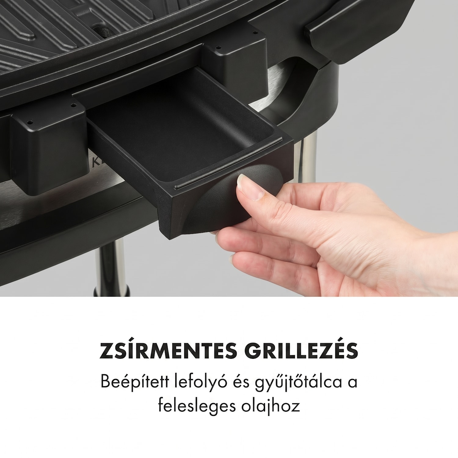 Gatsby, elektromos grill, 2000 W, tapadásmentes felület, oldalsó asztalok, bézs/fekete Homok