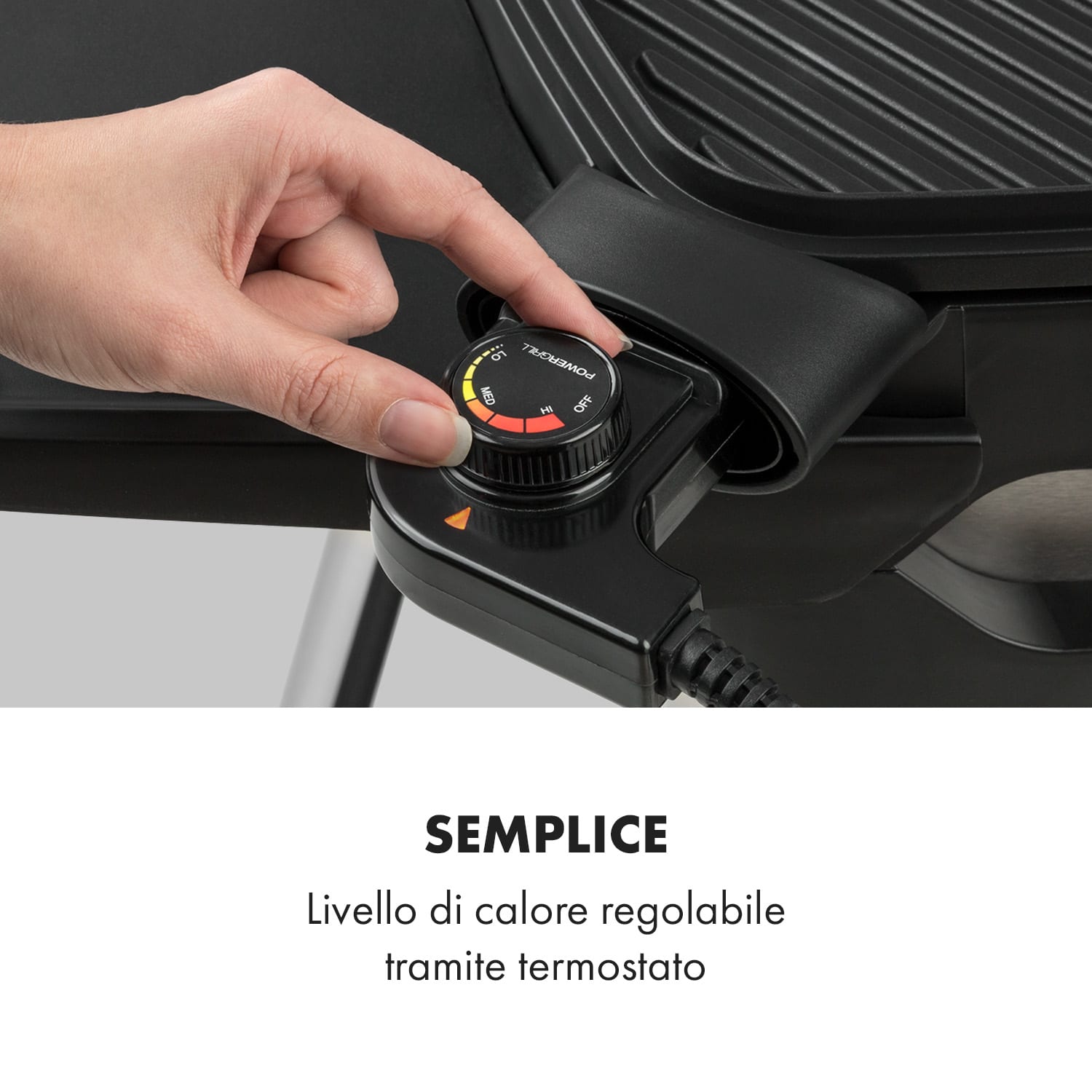 Gatsby grill elettrico 2000W superficie barbecue antiaderente beige/nero Sabbia