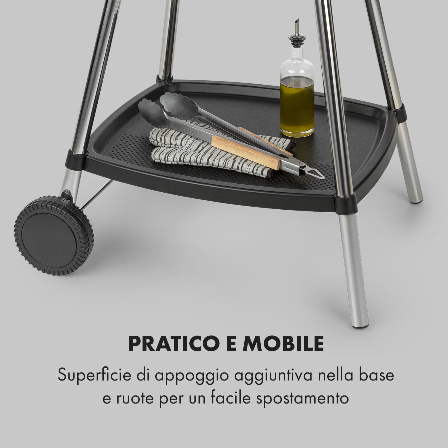 Gatsby grill elettrico 2000W superficie barbecue antiaderente beige/nero Sabbia