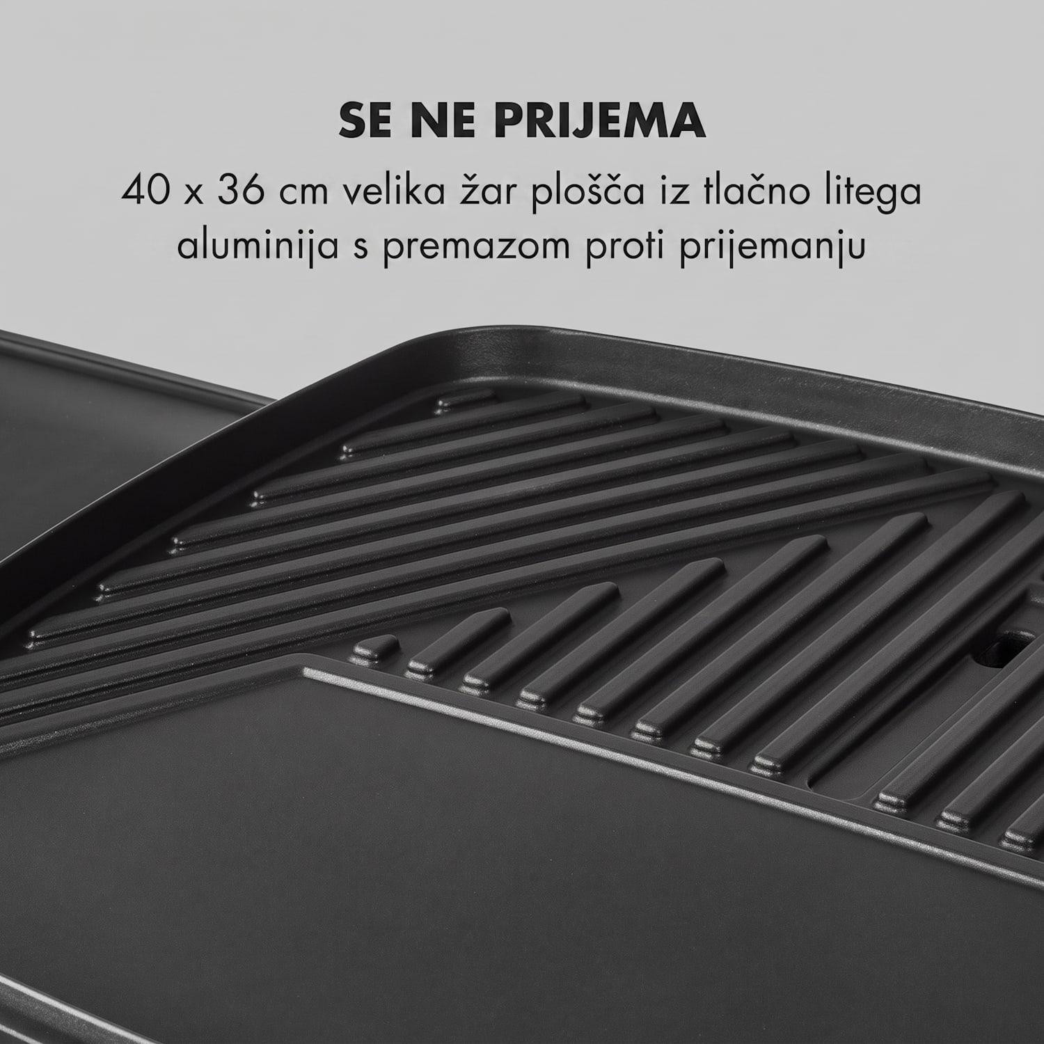 Gatsby, električni žar, 2000 W, nelepljiva žar plošča, bež/črna Pesek
