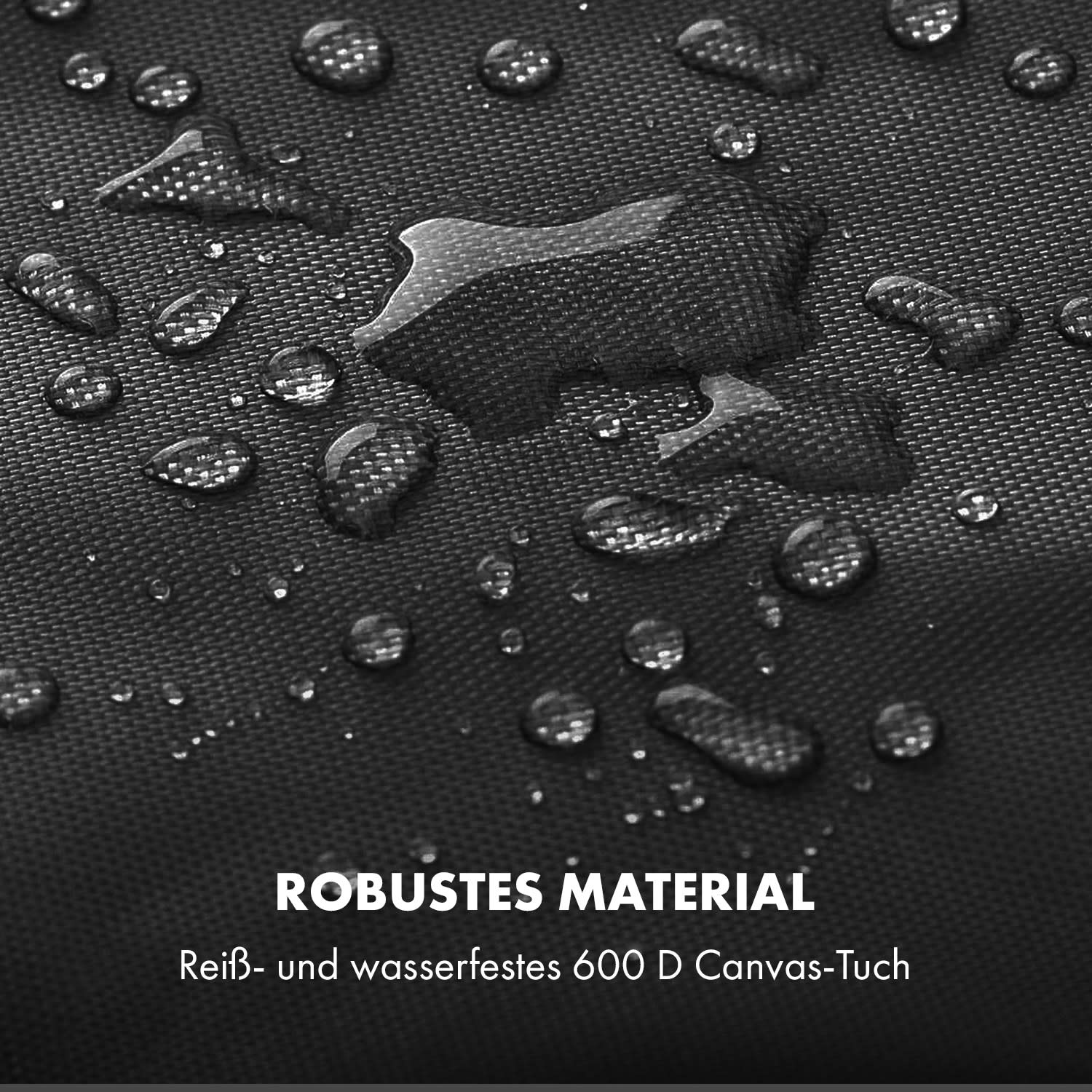 Tomahawk Wetterschutzhaube 600D Canvas 30/70% PE/PVC schwarz 