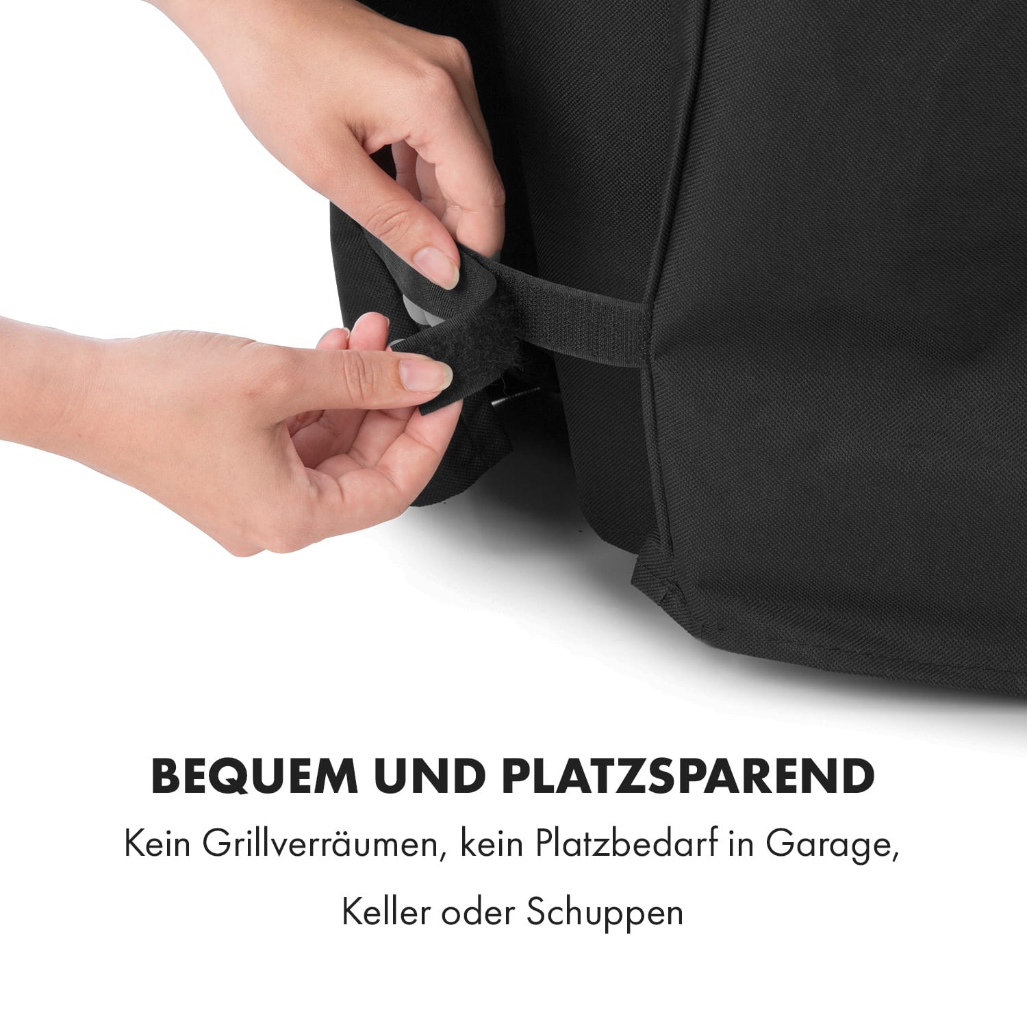 Tomahawk Wetterschutzhaube 600D Canvas 30/70% PE/PVC schwarz 