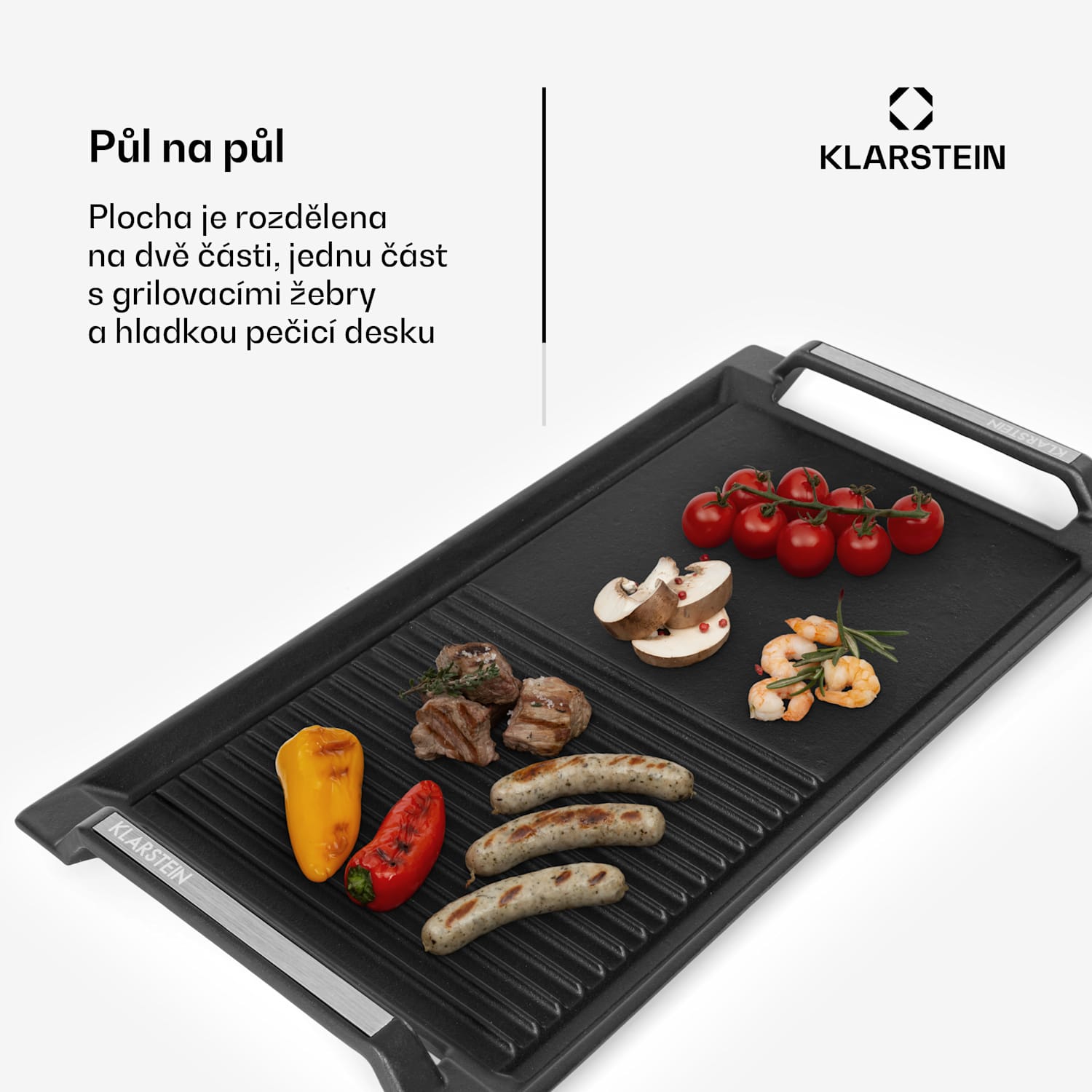 Delicatesa Grill Pan, grilovací deska, příslušenství k indukční varné desce, černá 